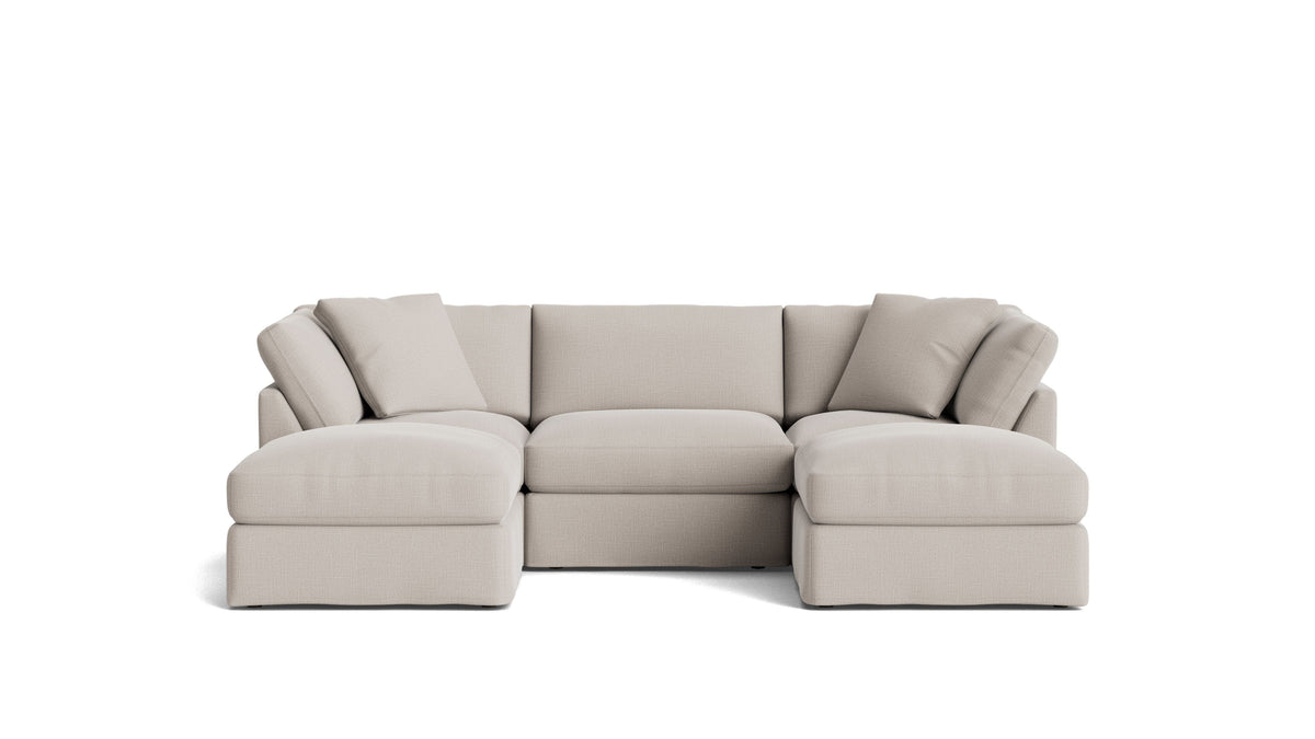 Get Together™ 5-Piece Modular U-Shaped Sectional, Standard, Clay