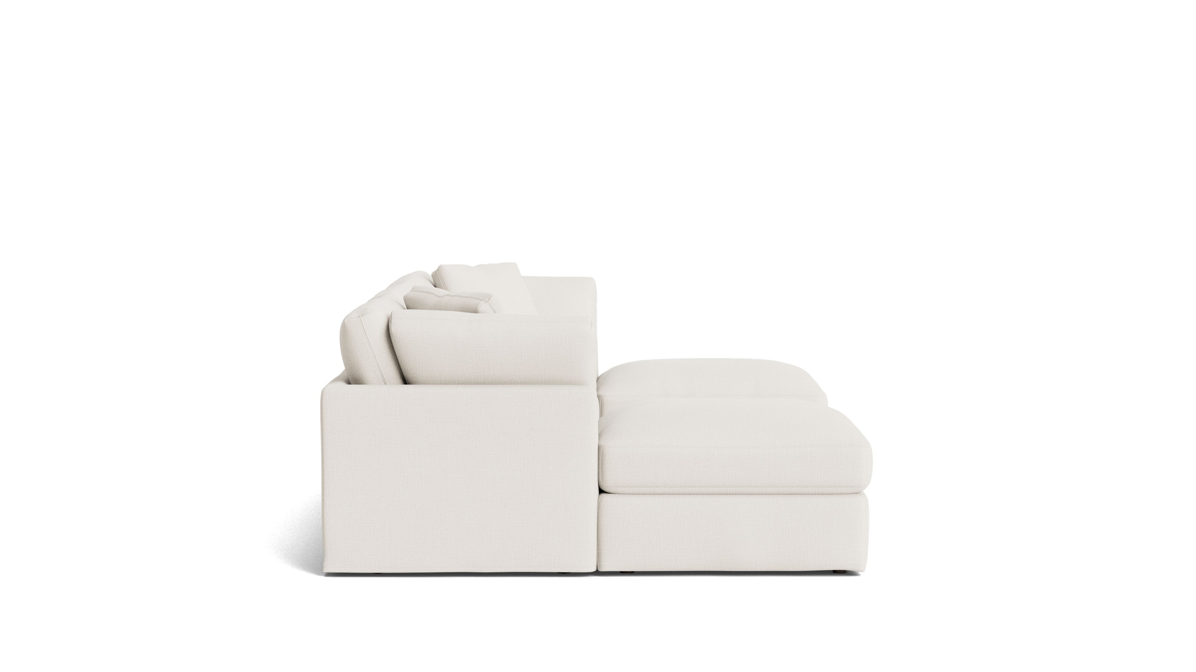Get Together™ 5 - Piece Modular U - Shaped Sectional, Standard, Cream Linen - Sundays Company CanadaSEC-YJ-044-018