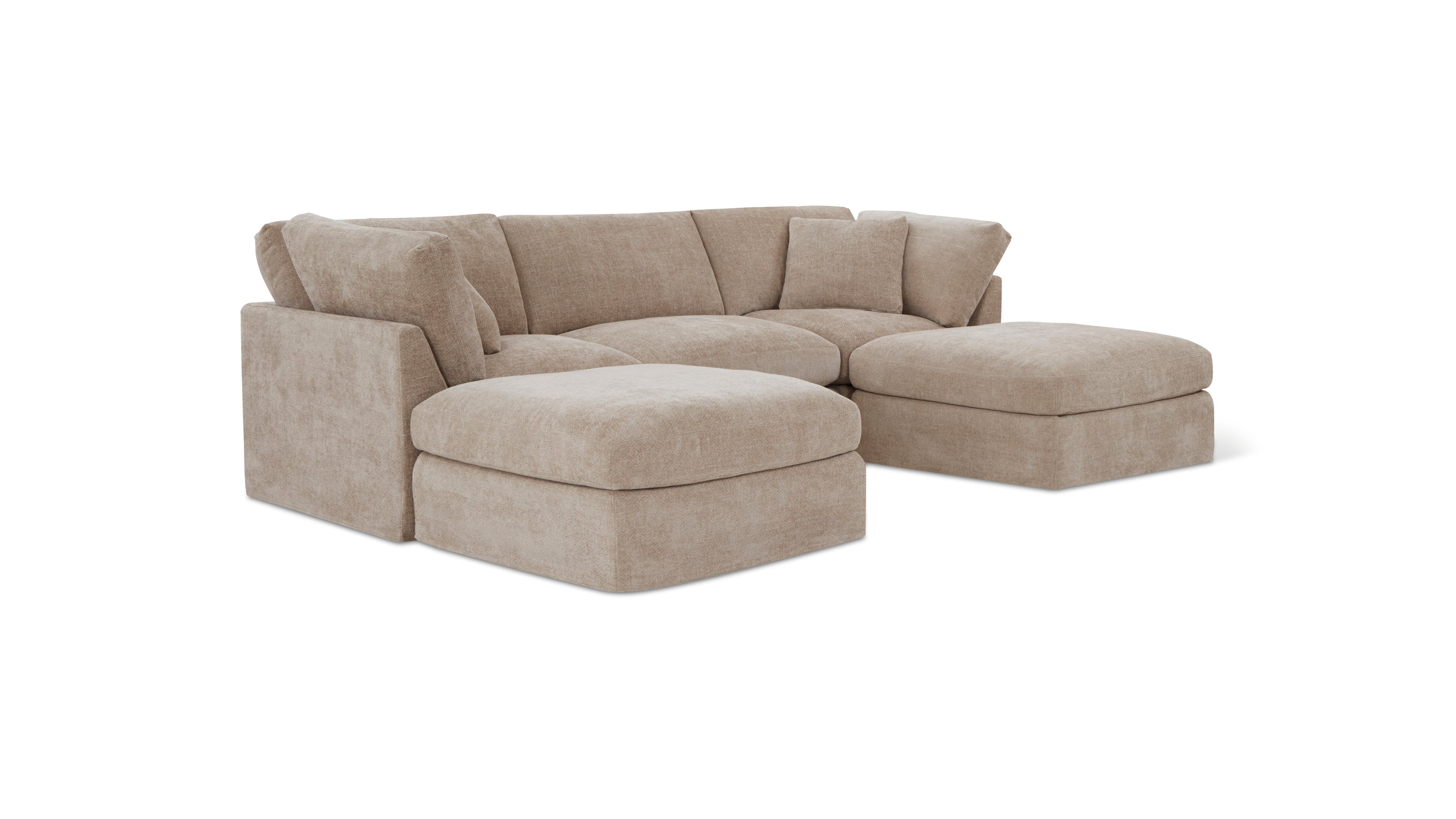 Get Together™ 5-Piece Modular U-Shaped Sectional, Standard, Champagne - Image 11