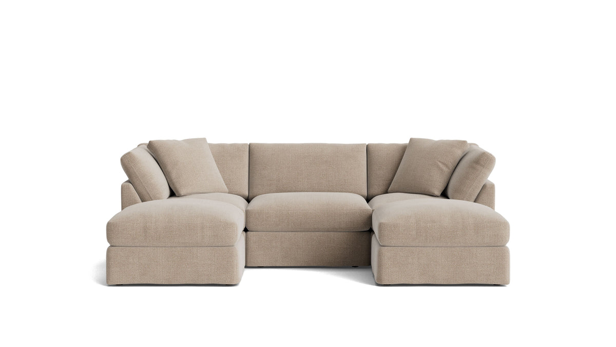 Get Together™ 5-Piece Modular U-Shaped Sectional, Standard, Champagne