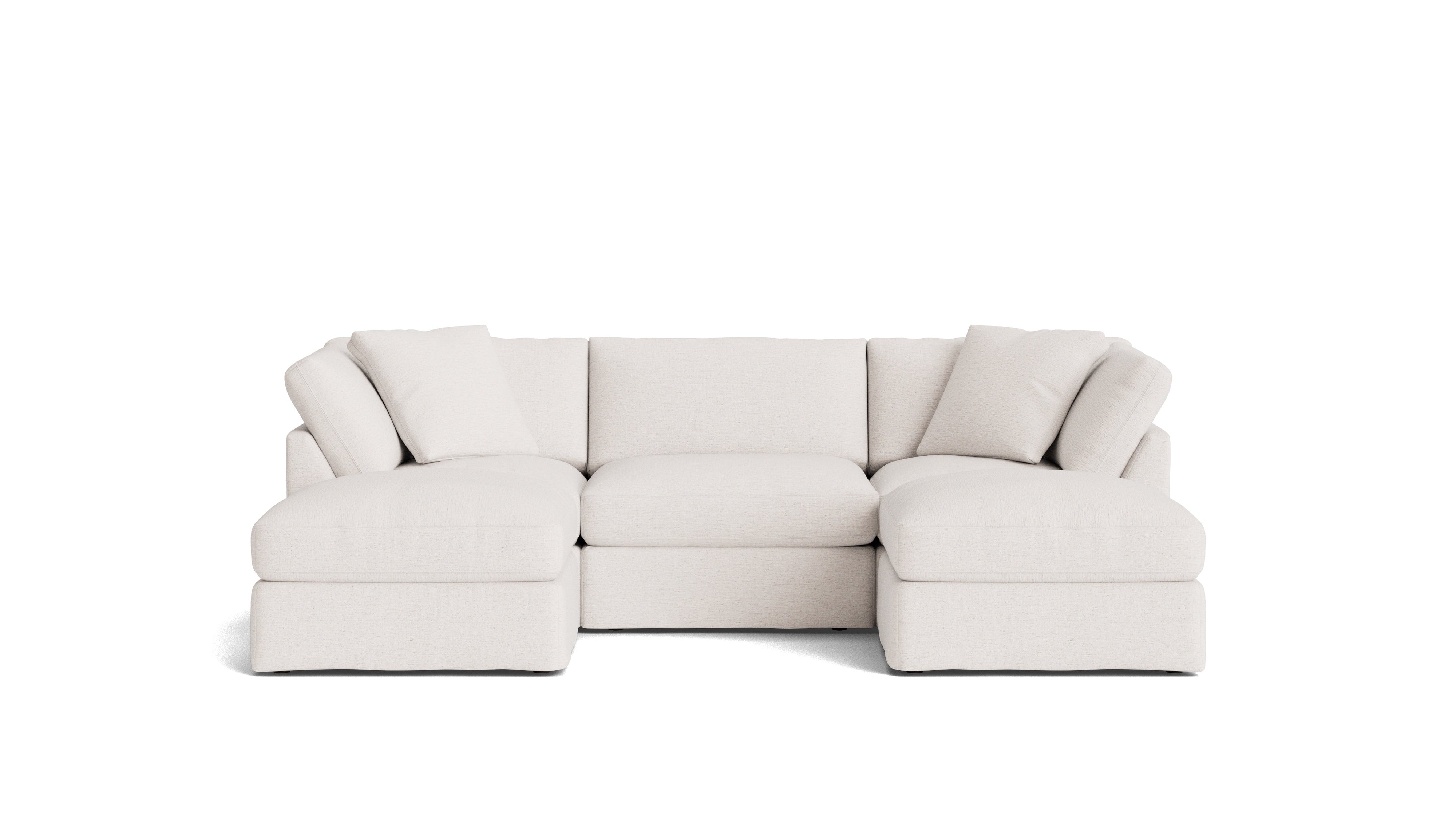 Get Together™ 5-Piece Modular U-Shaped Sectional, Standard, Nomad Snow