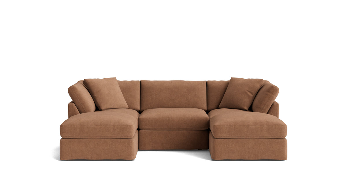 Get Together™ 5-Piece Modular U-Shaped Sectional, Standard, Spice