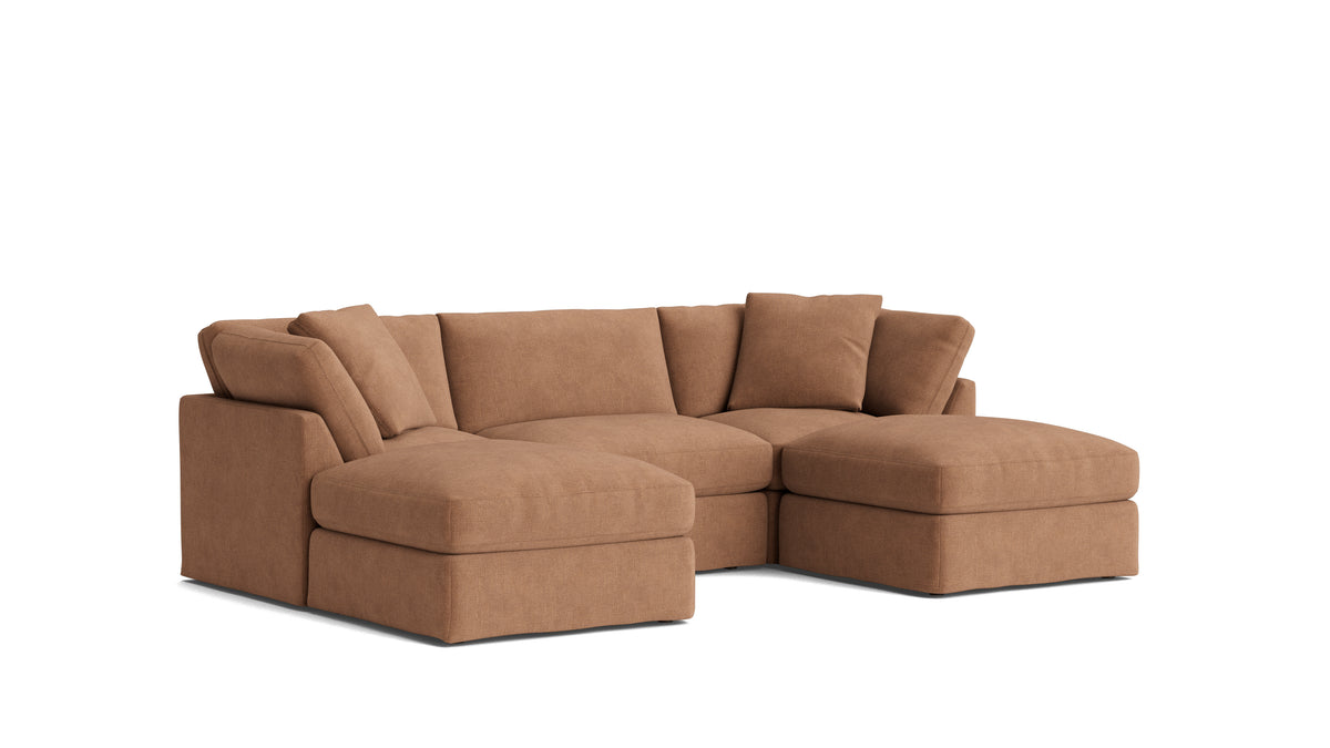 Get Together™ 5-Piece Modular U-Shaped Sectional, Standard, Spice