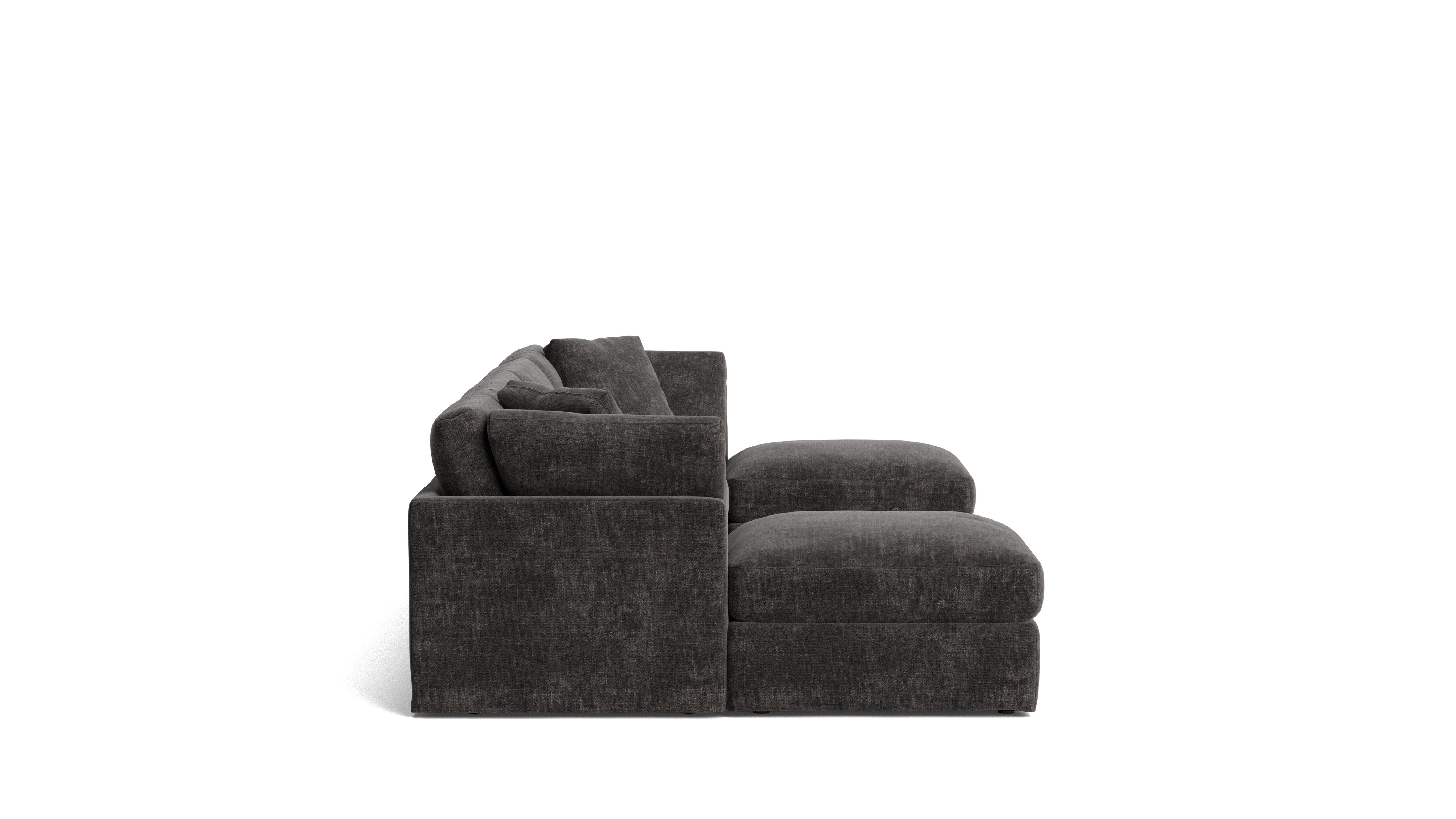 Get Together™ 6 - Piece Modular U - Shaped Sectional, Standard, Truffle - Sundays Company CanadaSEC-YJ-045-003