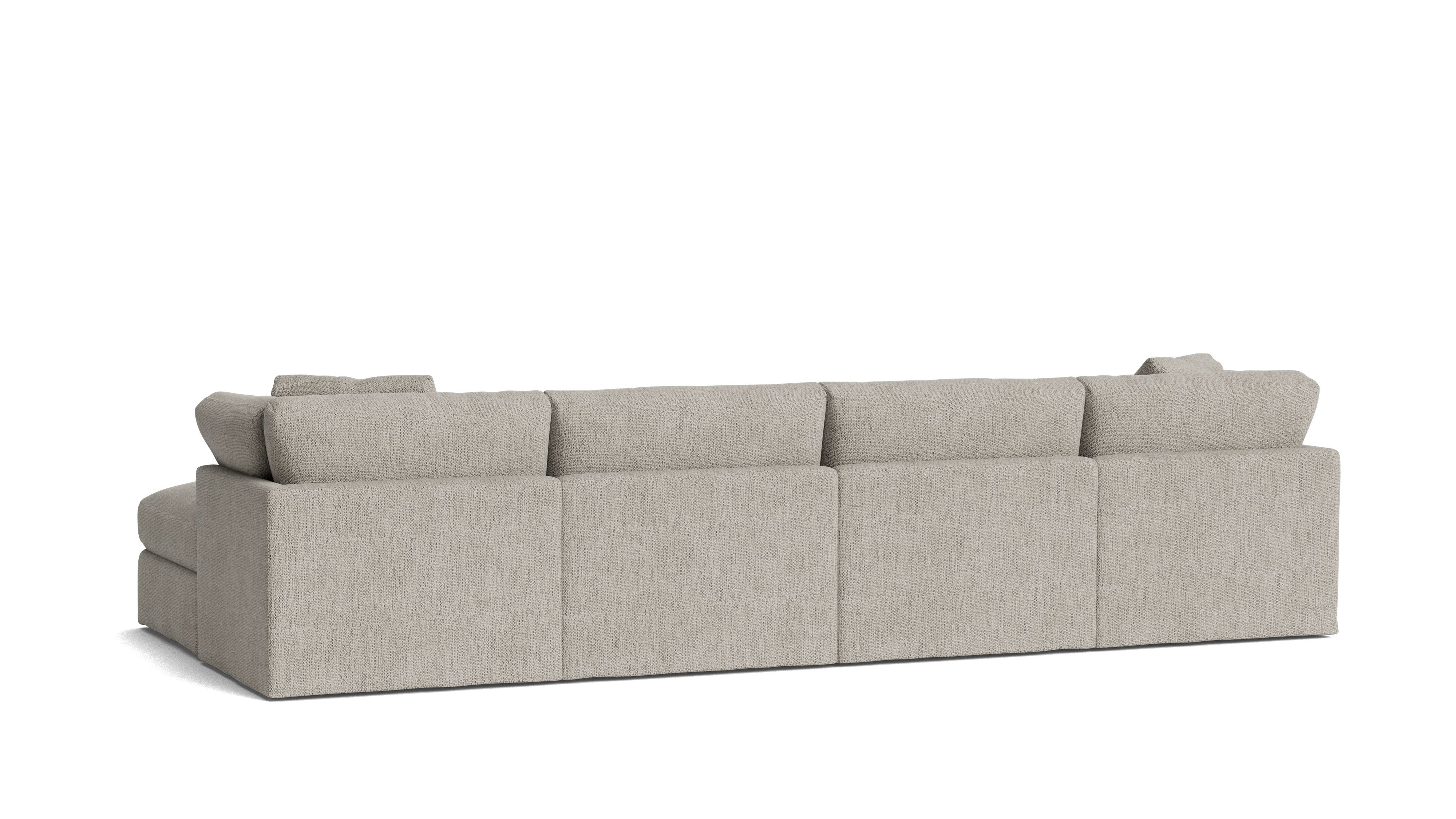 Get Together™ 6 - Piece Modular U - Shaped Sectional, Standard, Oatmeal - Sundays Company CanadaSEC-YJ-045-007