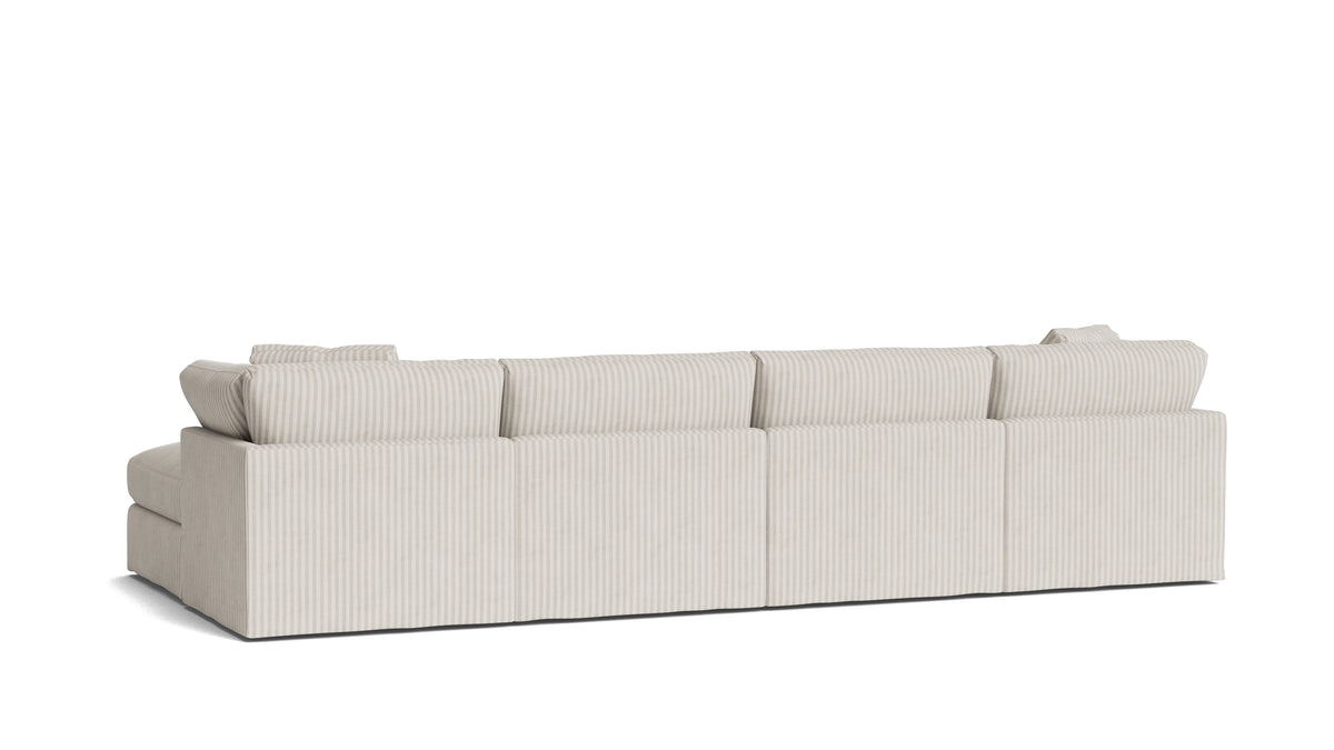 Get Together™ 6-Piece Modular U-Shaped Sectional, Standard, Newport Stripe — alternate view