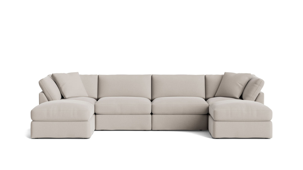 Get Together™ 6-Piece Modular U-Shaped Sectional, Standard, Clay