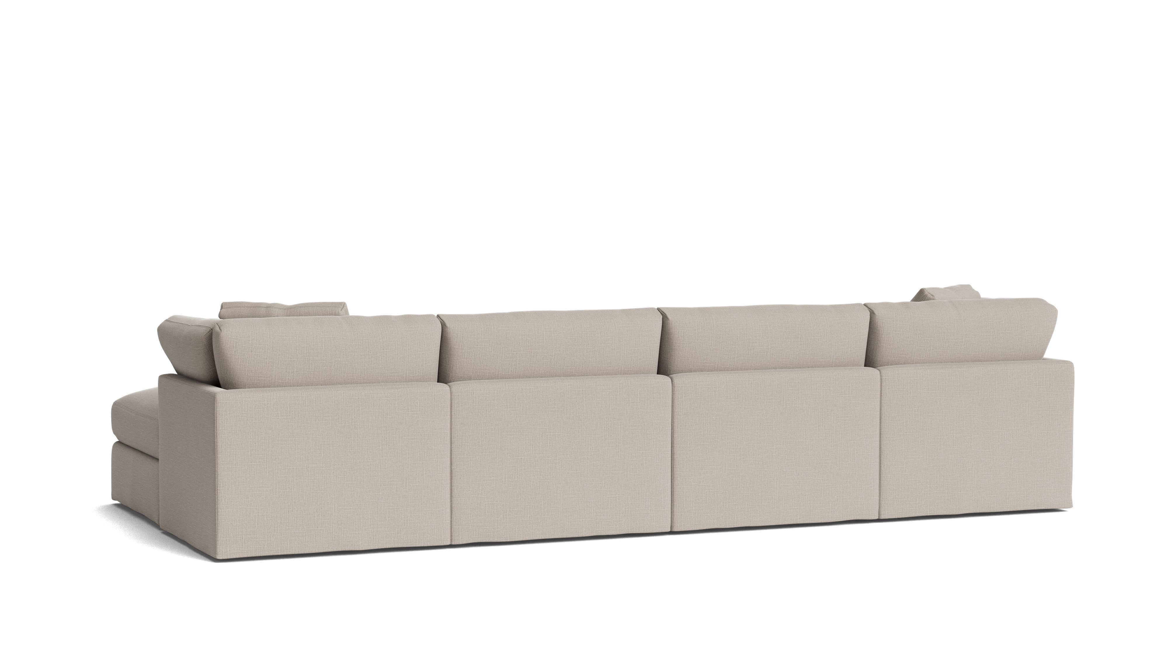 Get Together™ 6 - Piece Modular U - Shaped Sectional, Standard, Light Pebble - Sundays Company CanadaSEC-YJ-045-029