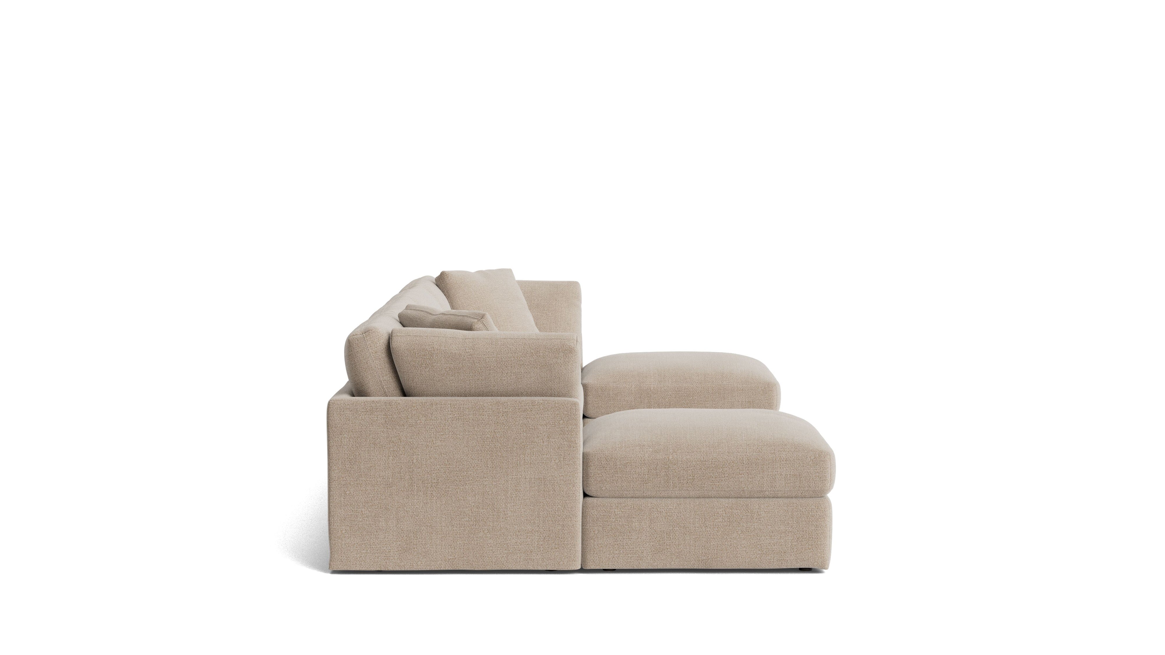 Get Together™ 6 - Piece Modular U - Shaped Sectional, Standard, Champagne - Sundays Company CanadaSEC-YJ-045-041