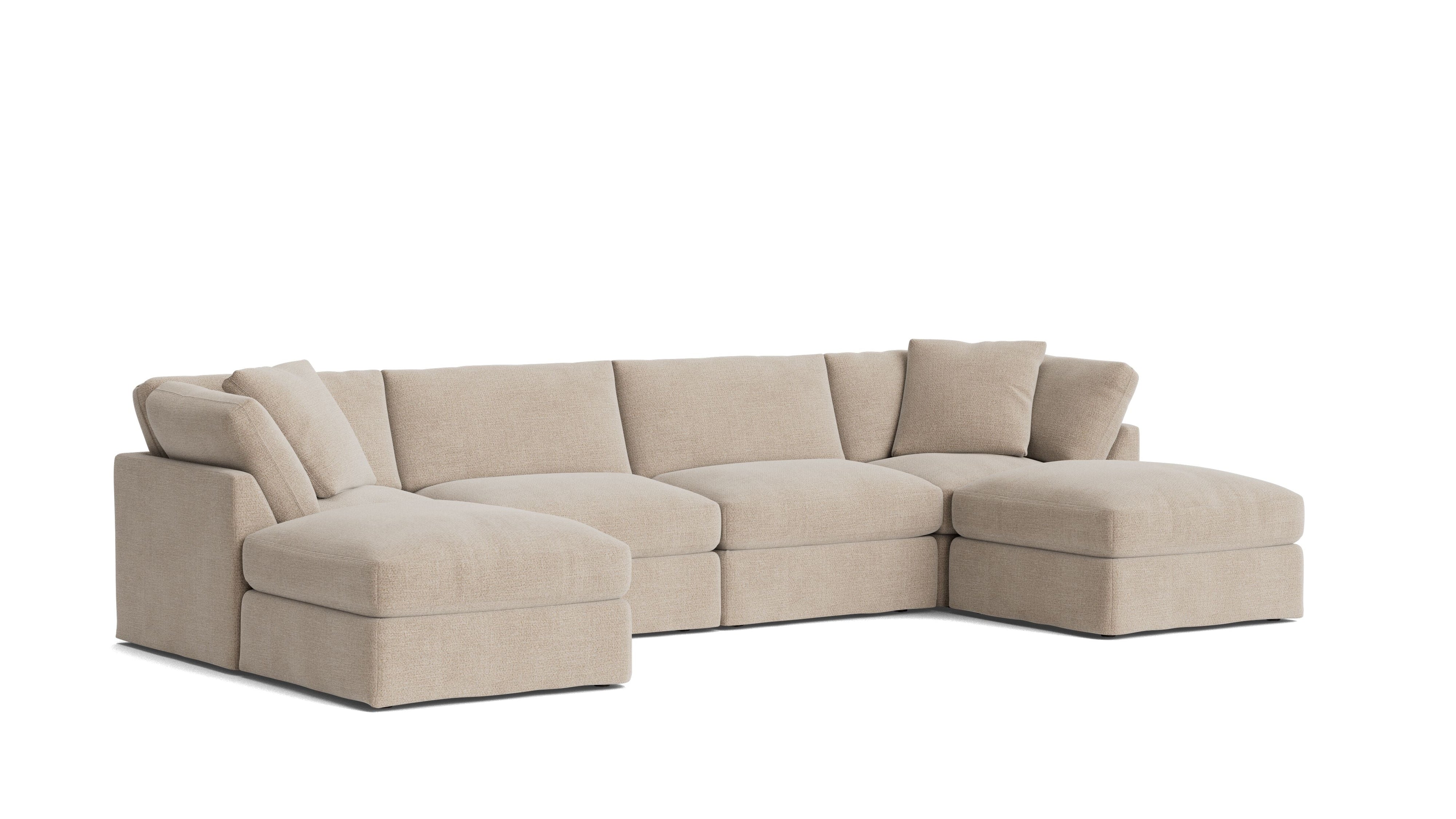 Get Together™ 6-Piece Modular U-Shaped Sectional, Standard, Champagne