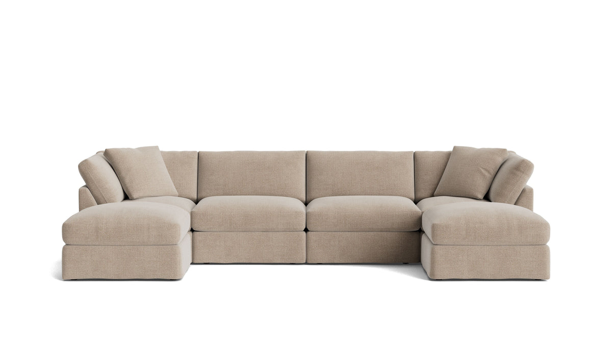 Get Together™ 6-Piece Modular U-Shaped Sectional, Standard, Champagne