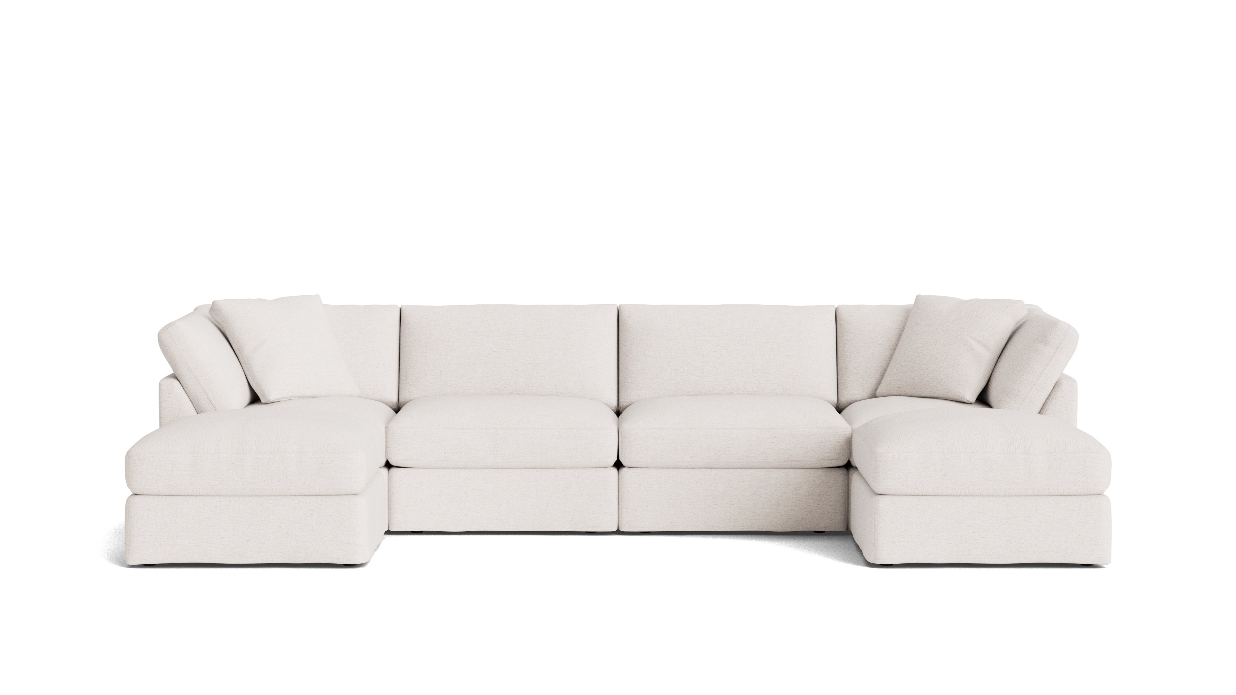 Get Together™ 6-Piece Modular U-Shaped Sectional, Standard, Nomad Snow