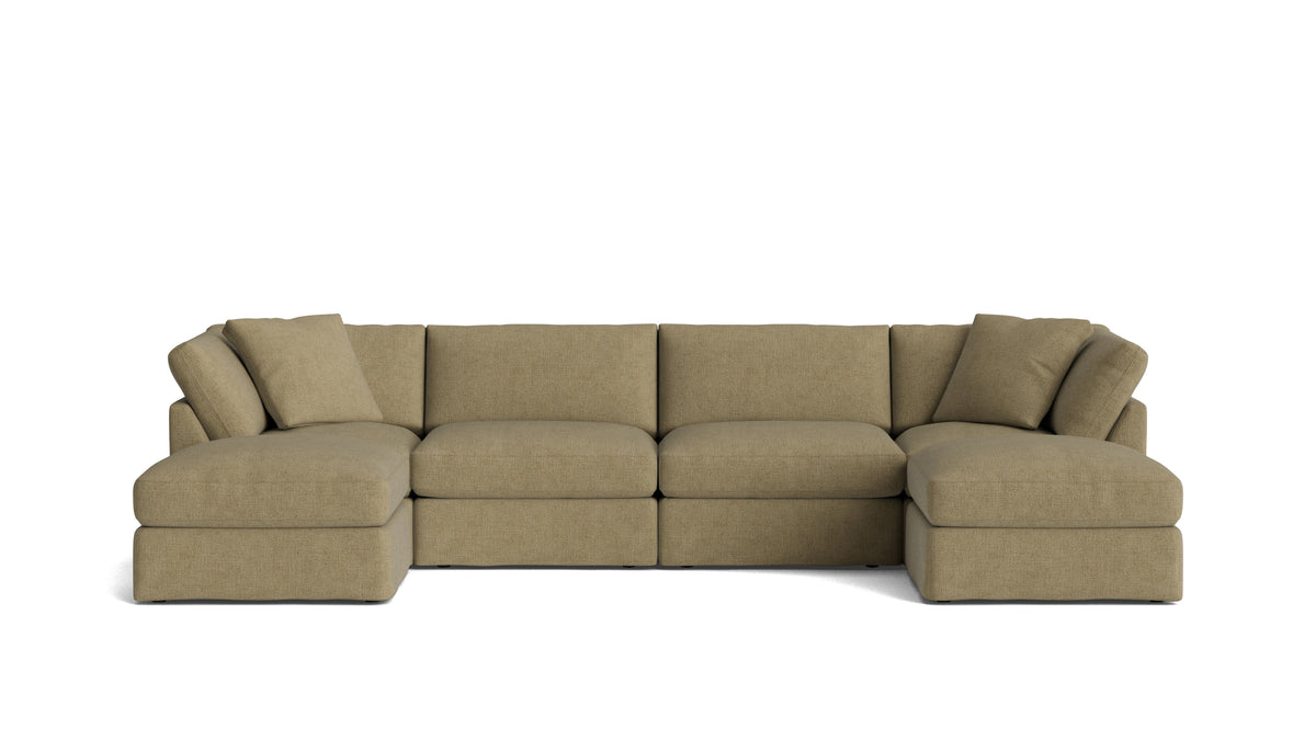 Get Together™ 6-Piece Modular U-Shaped Sectional, Standard, Olive