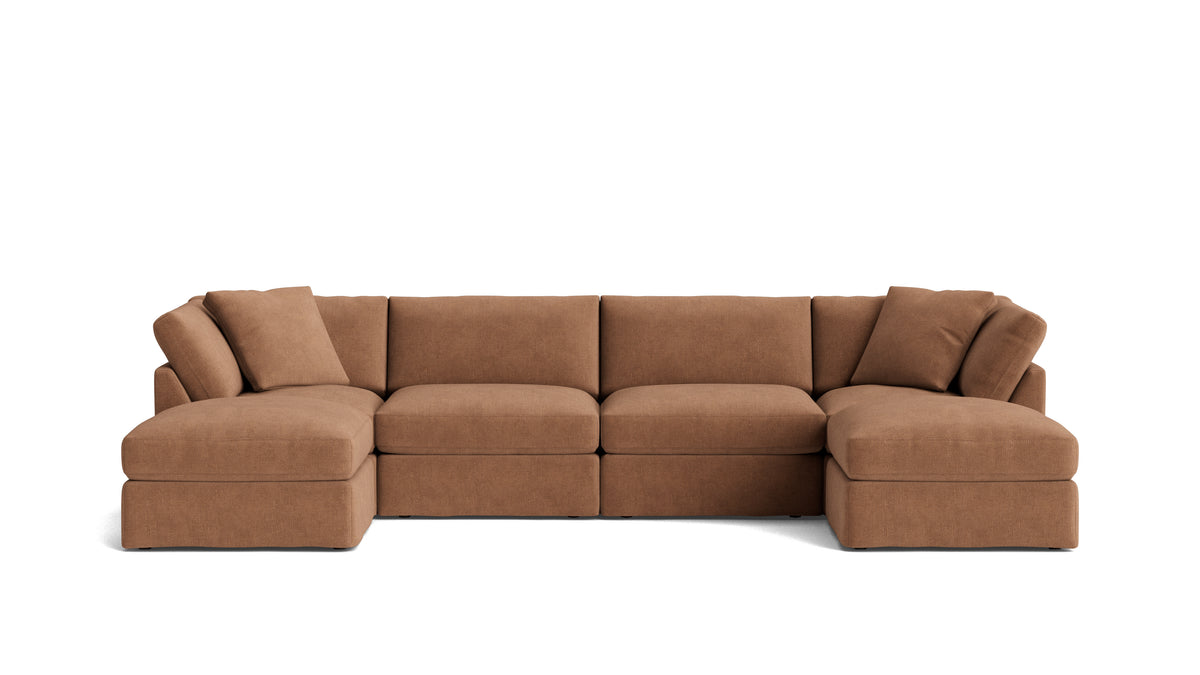 Get Together™ 6-Piece Modular U-Shaped Sectional, Standard, Spice