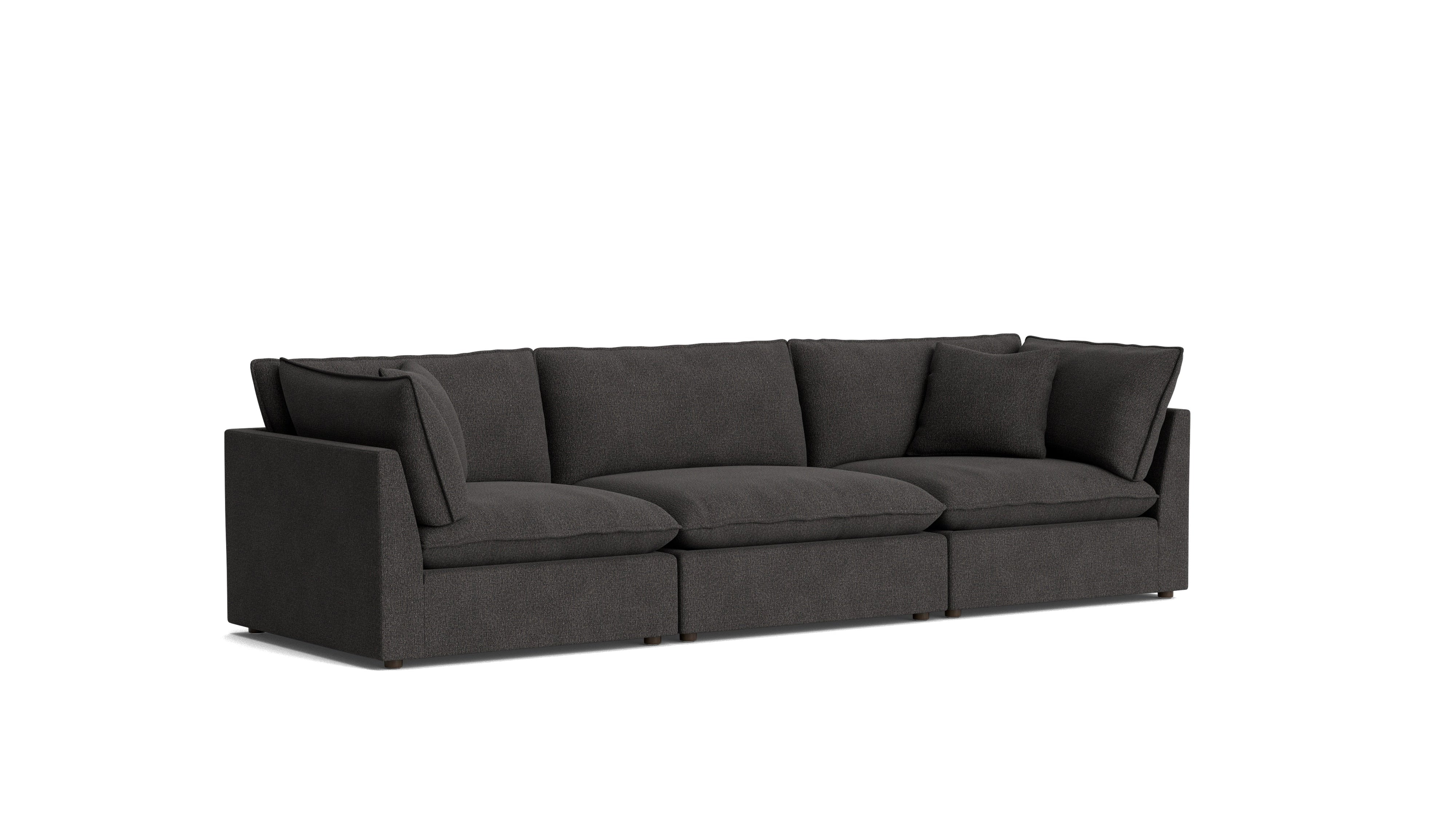 Chill Time 3-Piece Modular Sofa, Dark Shadow