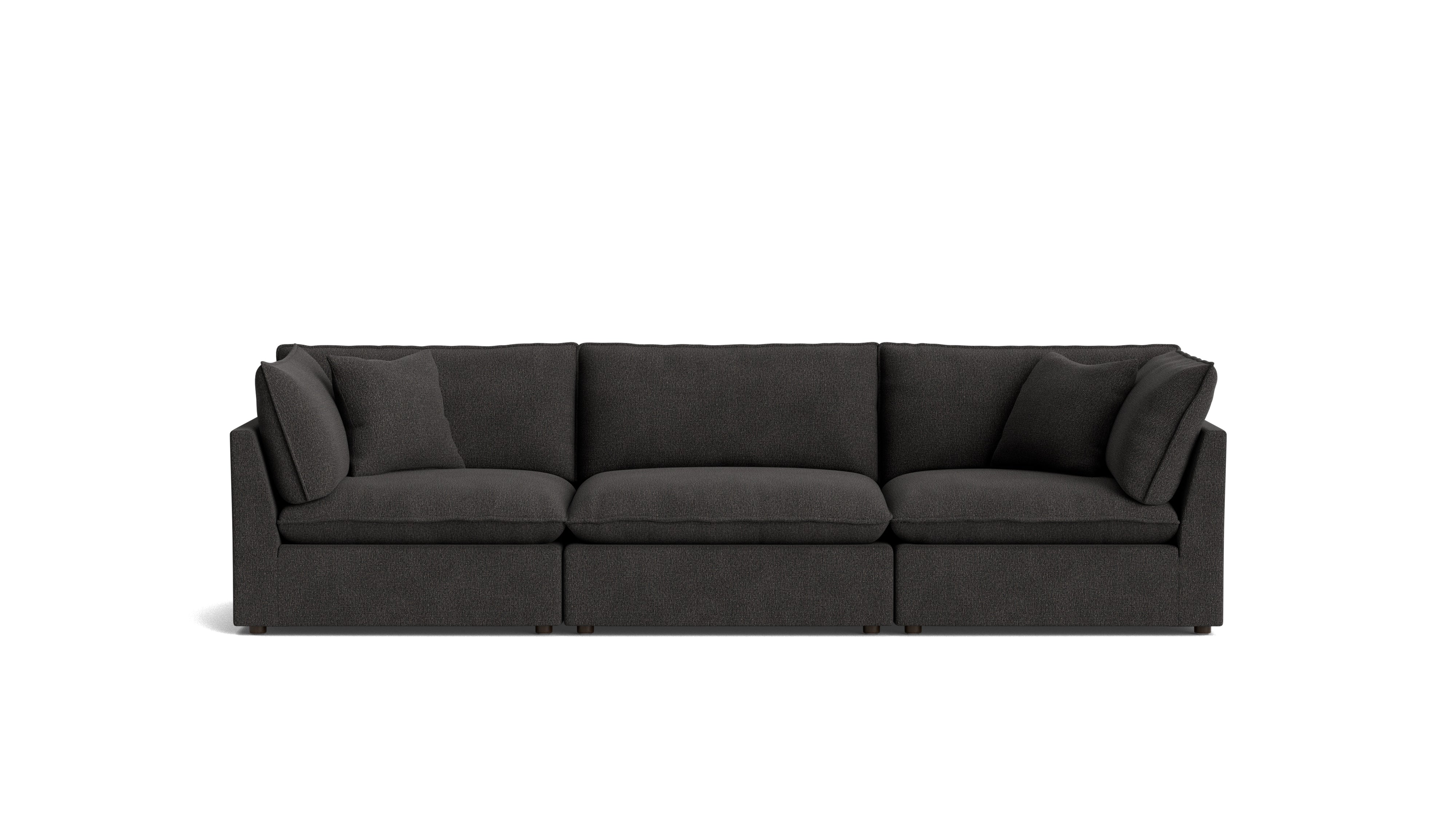 Chill Time 3 - Piece Modular Sofa, Dark Shadow - Sundays Company CanadaSEC-YJ-047-025
