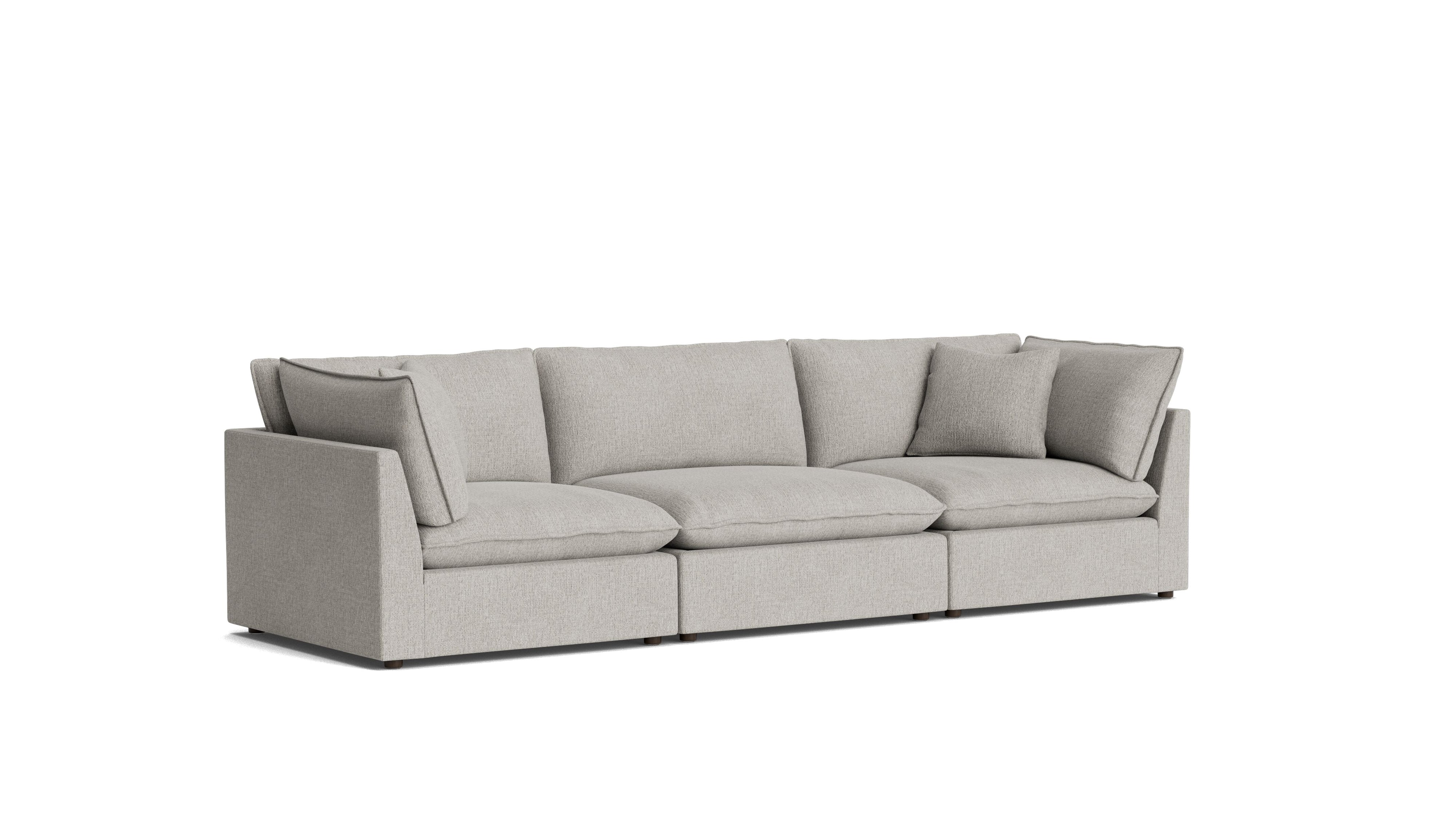 Chill Time 3 - Piece Modular Sofa, Heather - Sundays Company CanadaSEC-YJ-047-065