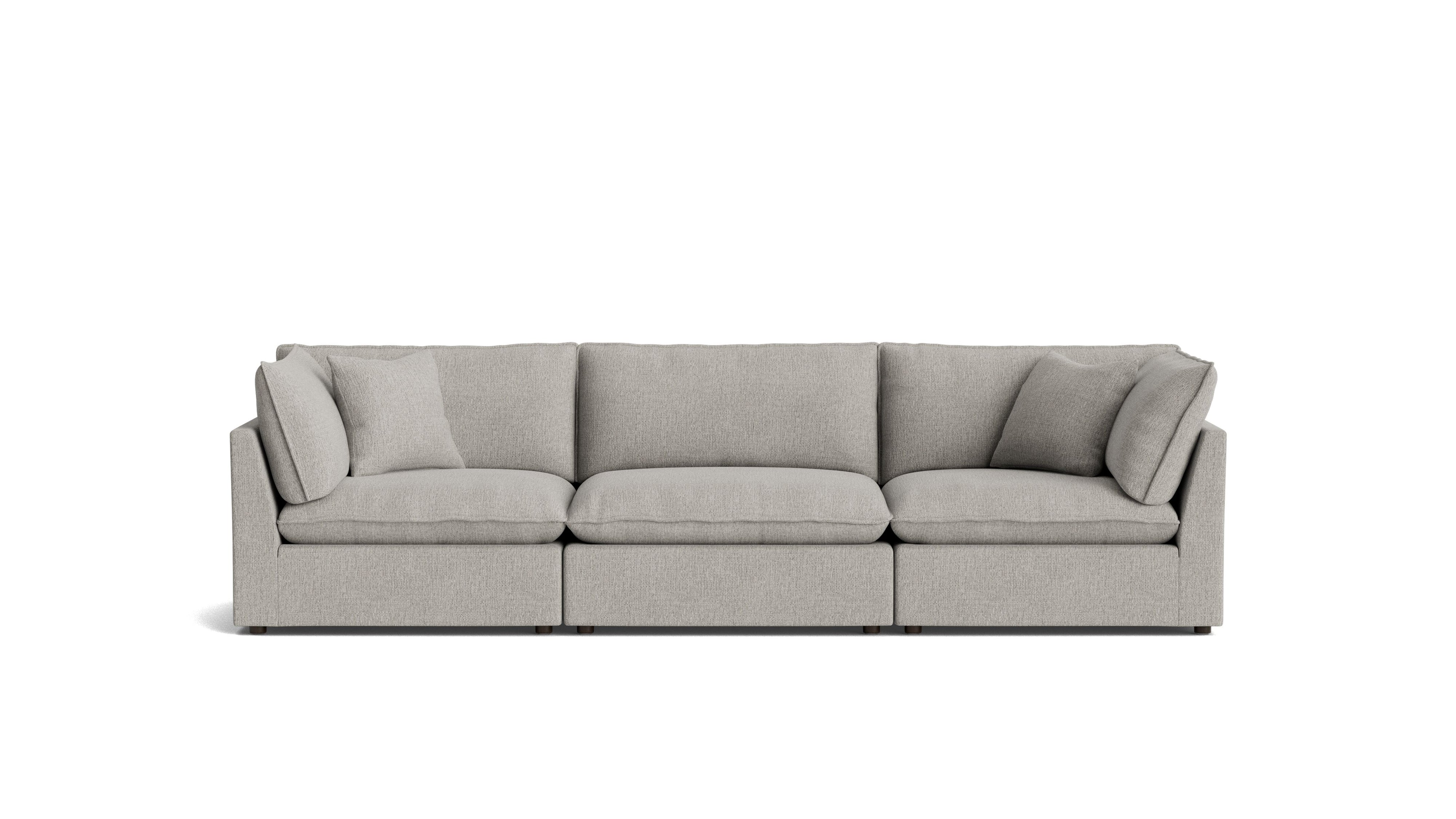 Chill Time 3 - Piece Modular Sofa, Heather - Sundays Company CanadaSEC-YJ-047-065