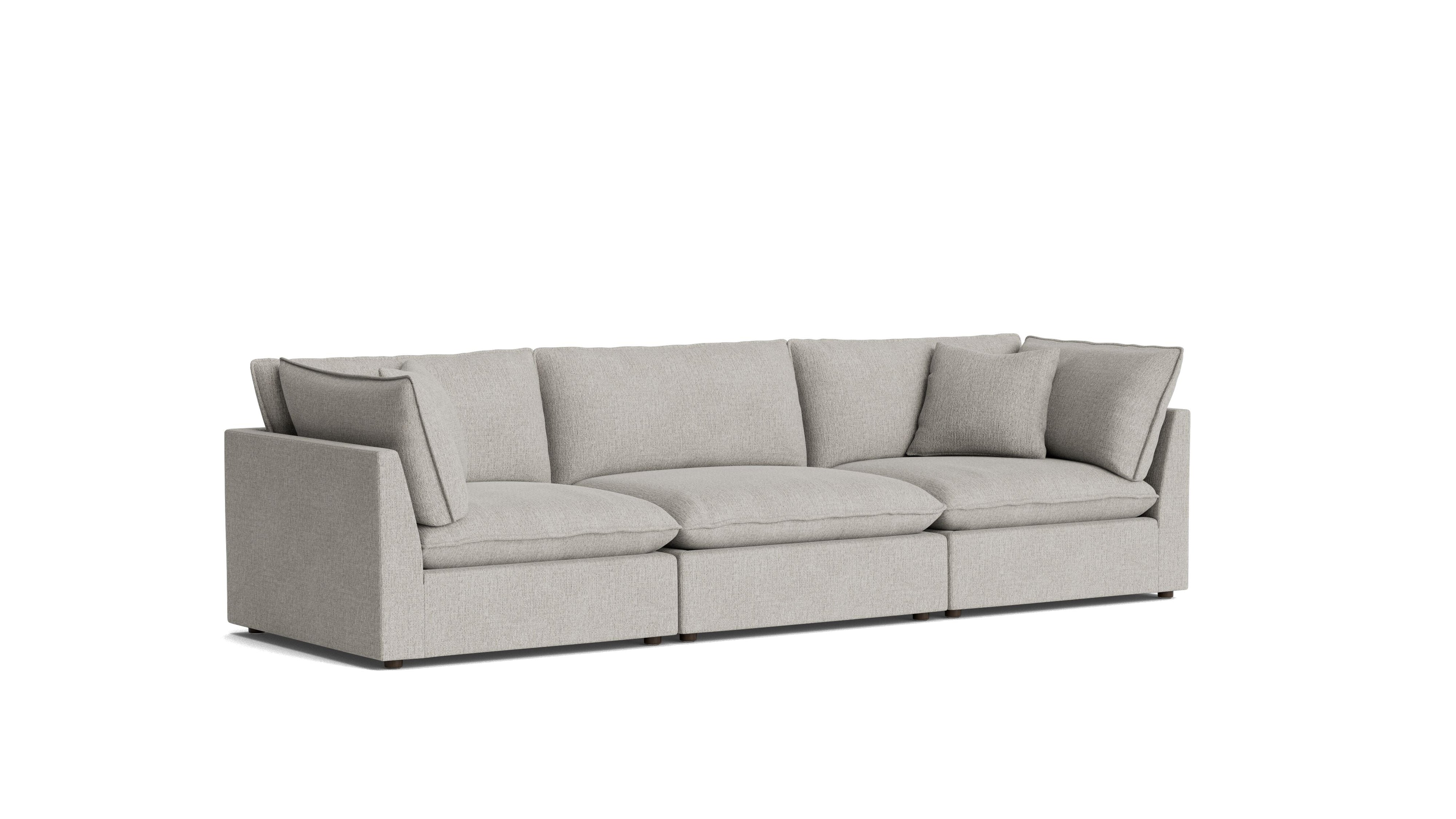 Chill Time 3-Piece Modular Sofa, Heather