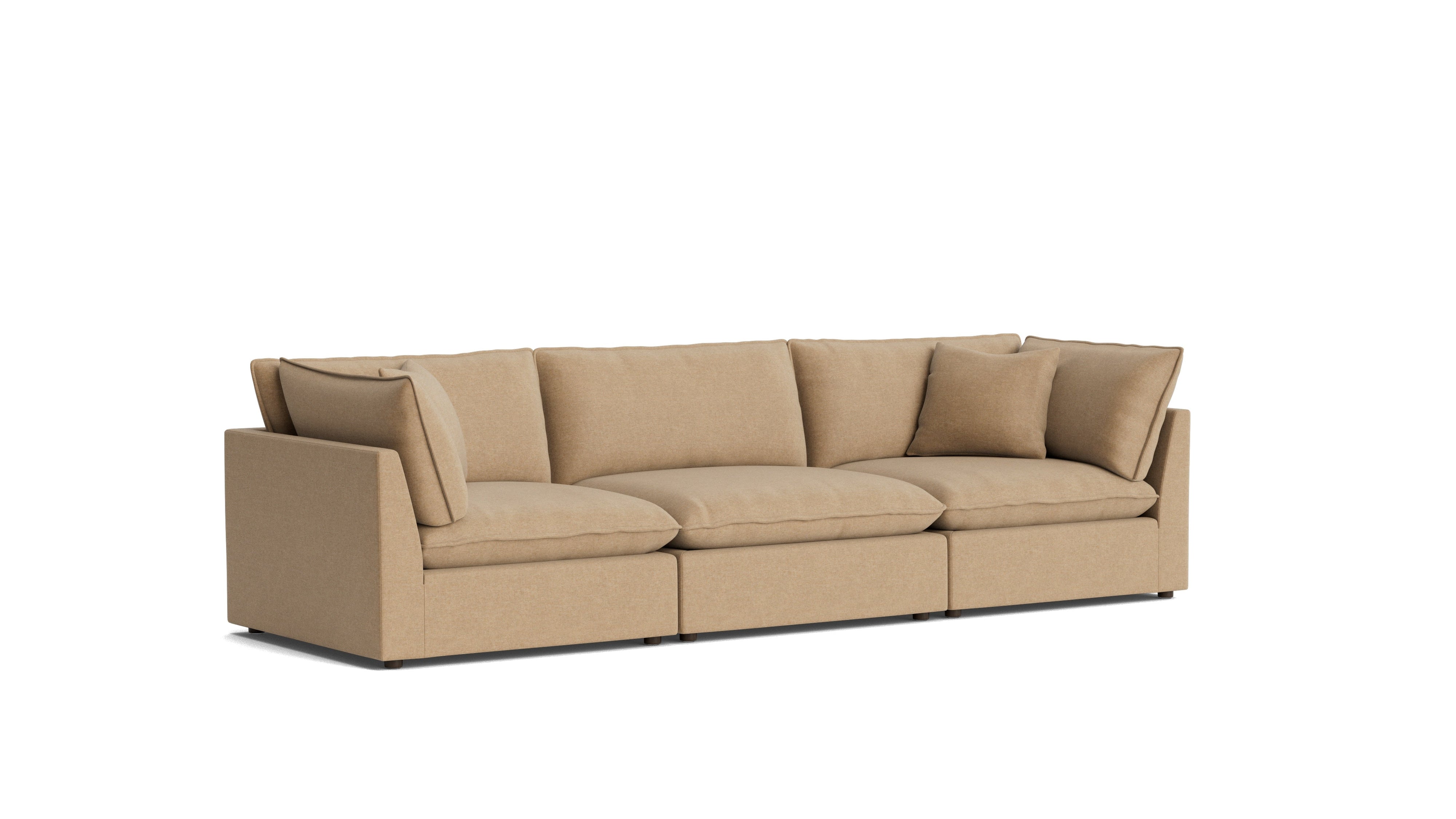 Chill Time 3-Piece Modular Sofa, Hazelnut