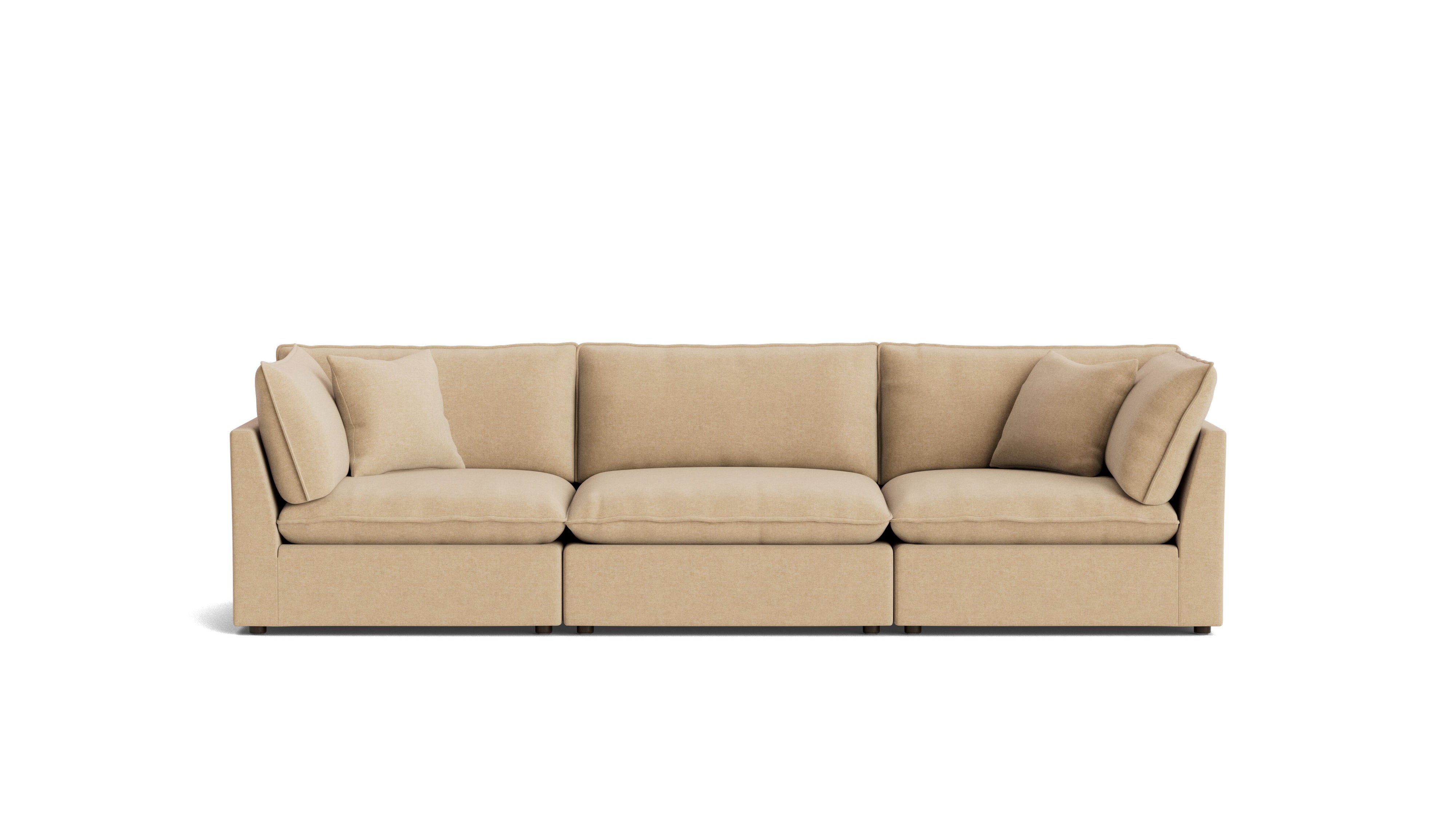 Chill Time 3-Piece Modular Sofa, Hazelnut