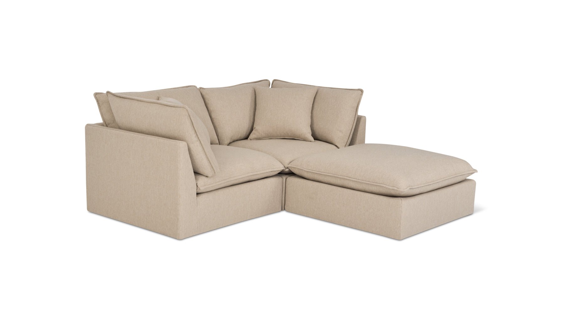 Chill Time 3-Piece Modular Sectional, Biscuit - Image 8