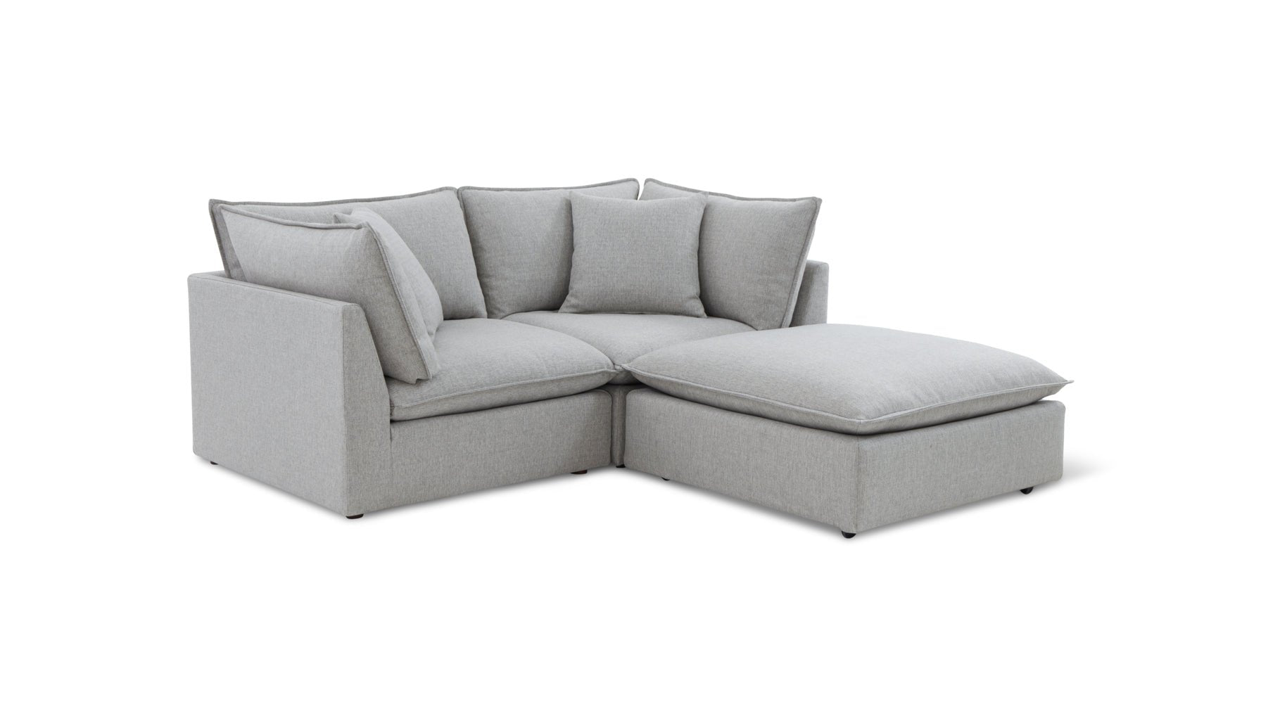 Chill Time 3-Piece Modular Sectional, Heather - Image 11