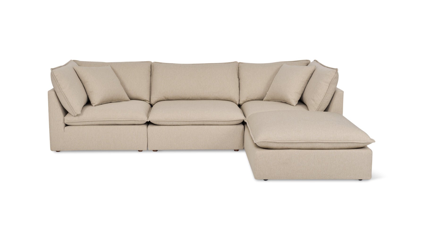 Chill Time 4-Piece Modular Sectional, Biscuit_image