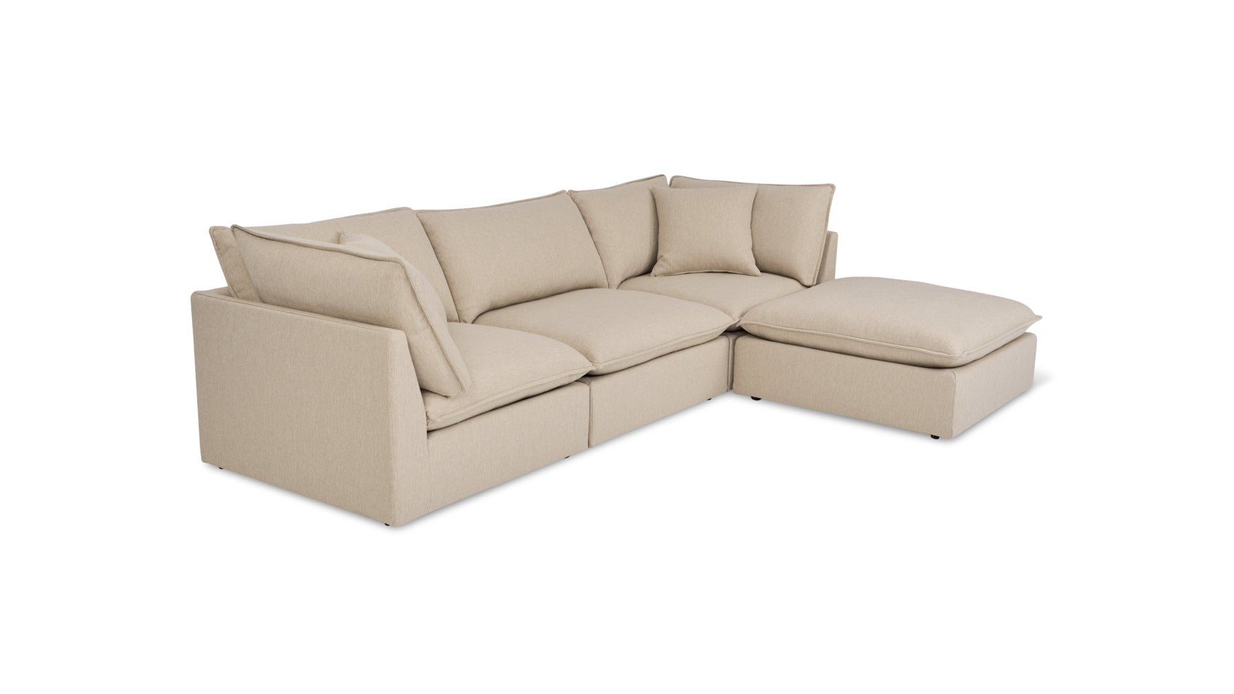 Chill Time 4-Piece Modular Sectional, Biscuit_image