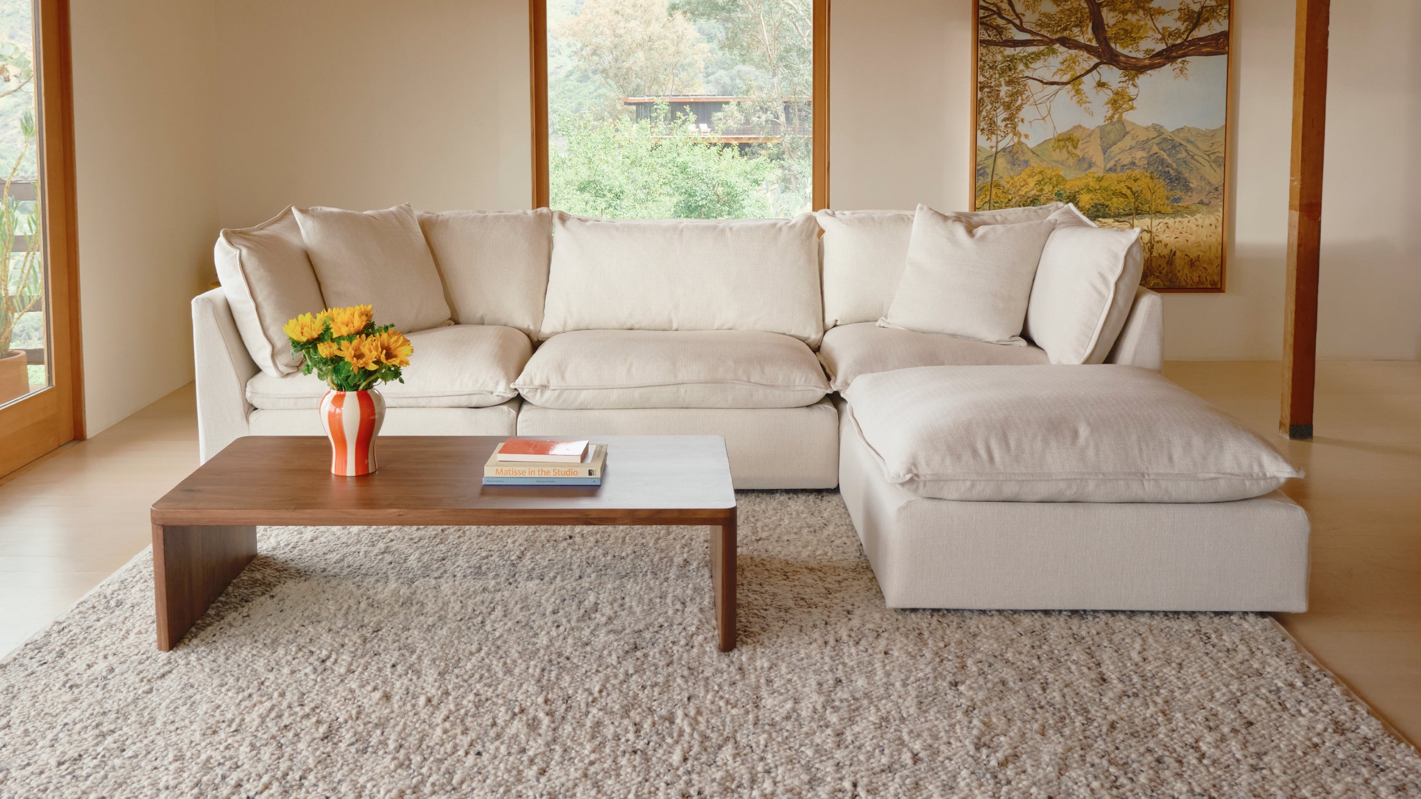 Chill Time 4-Piece Modular Sectional, Heather