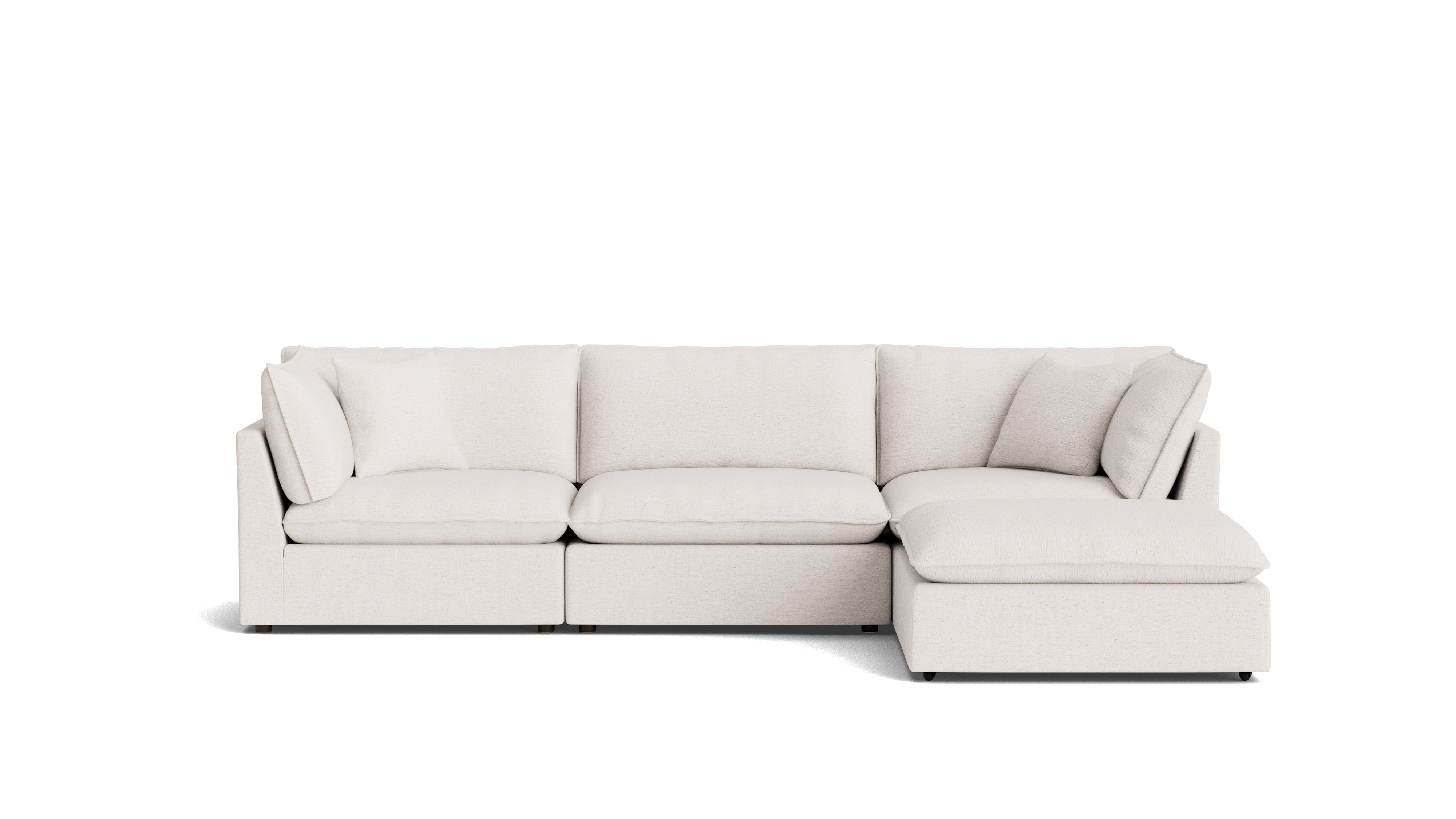 Chill Time 4-Piece Modular Sectional, Nomad Snow