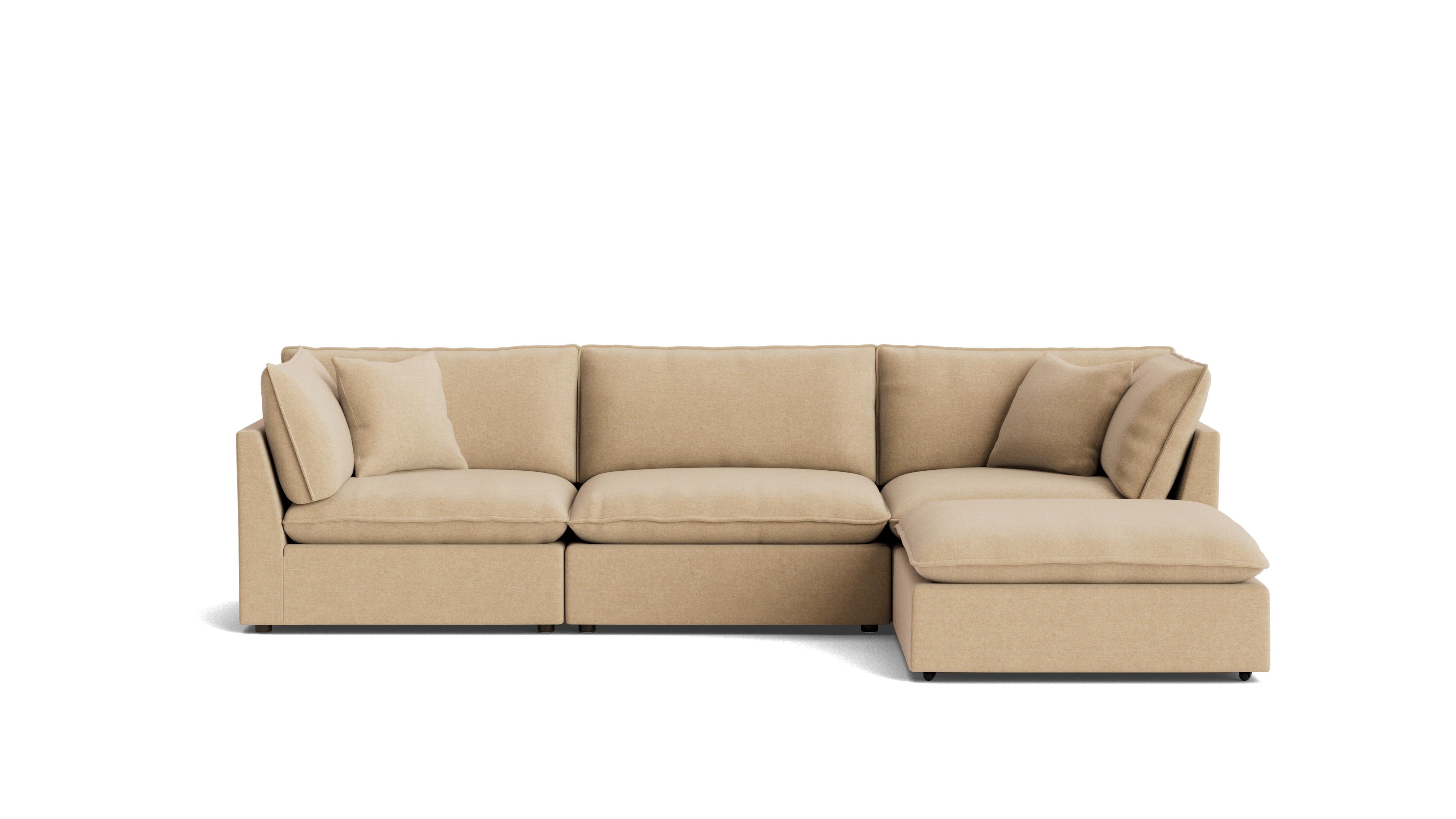 Chill Time 4-Piece Modular Sectional, Hazelnut