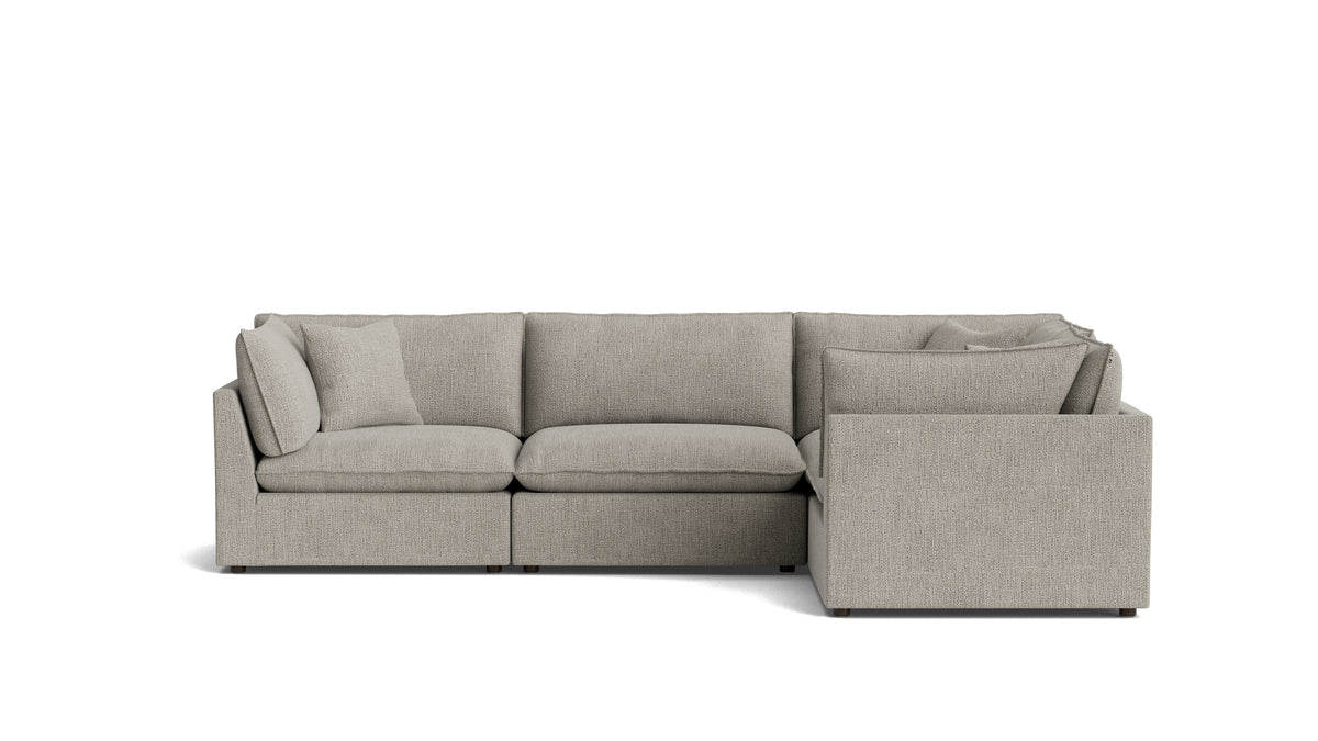 Chill Time 4-Piece Modular Sectional Closed, Oatmeal