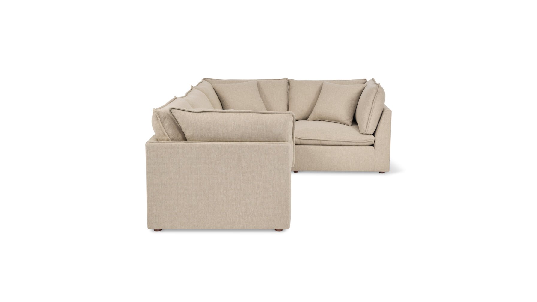 Chill Time 4-Piece Modular Sectional Closed, Biscuit - Image 8