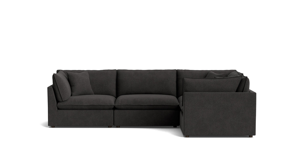 Chill Time 4-Piece Modular Sectional Closed, Dark Shadow