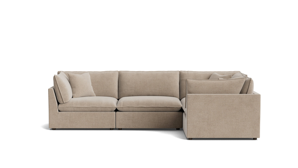 Chill Time 4-Piece Modular Sectional Closed, Champagne_image