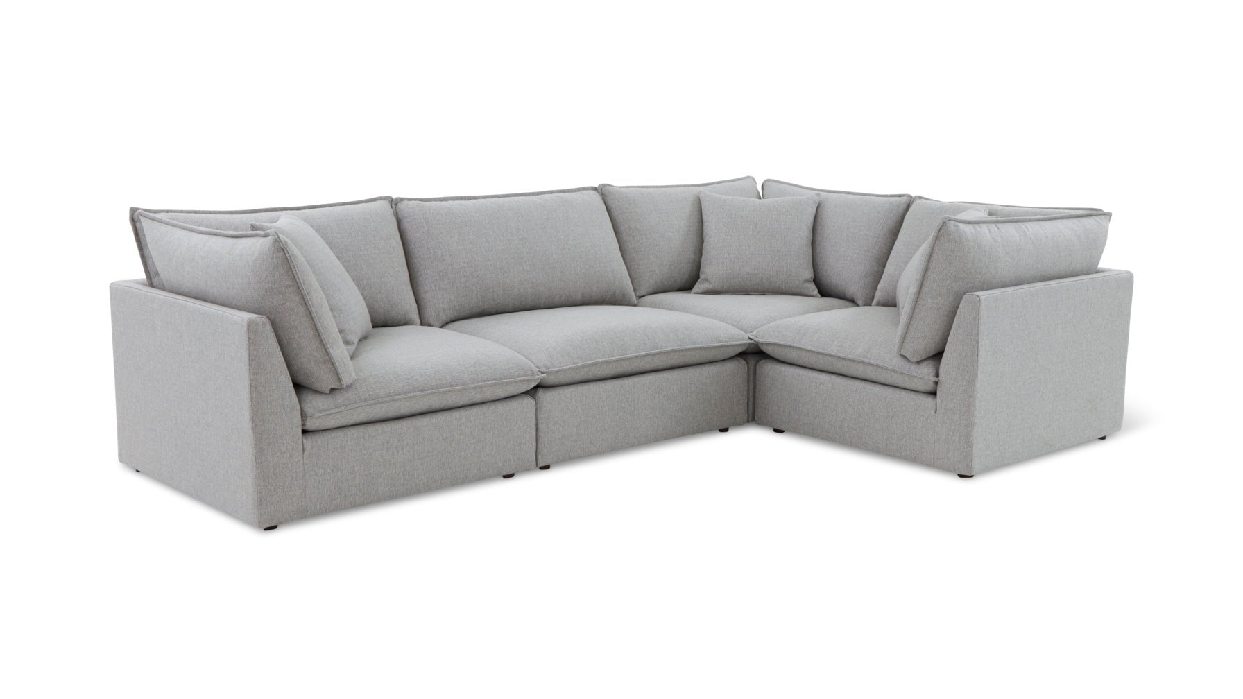 Chill Time 4-Piece Modular Sectional Closed, Heather_image