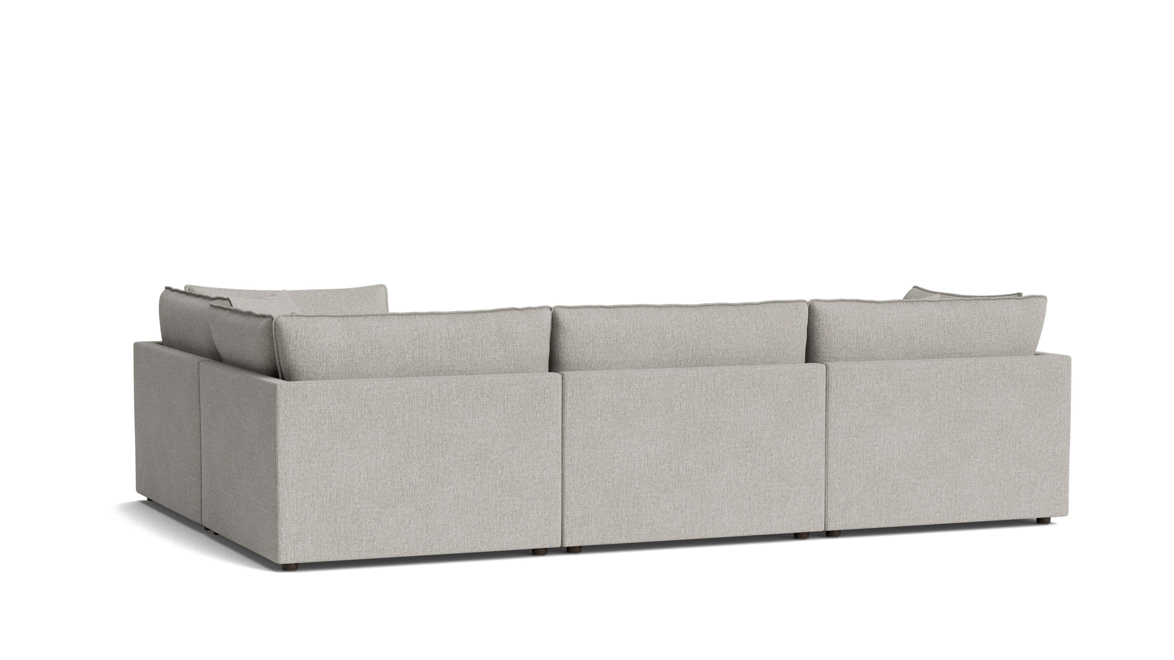 Chill Time 4 - Piece Modular Sectional Closed, Heather - Sundays Company CanadaSEC-YJ-050-065
