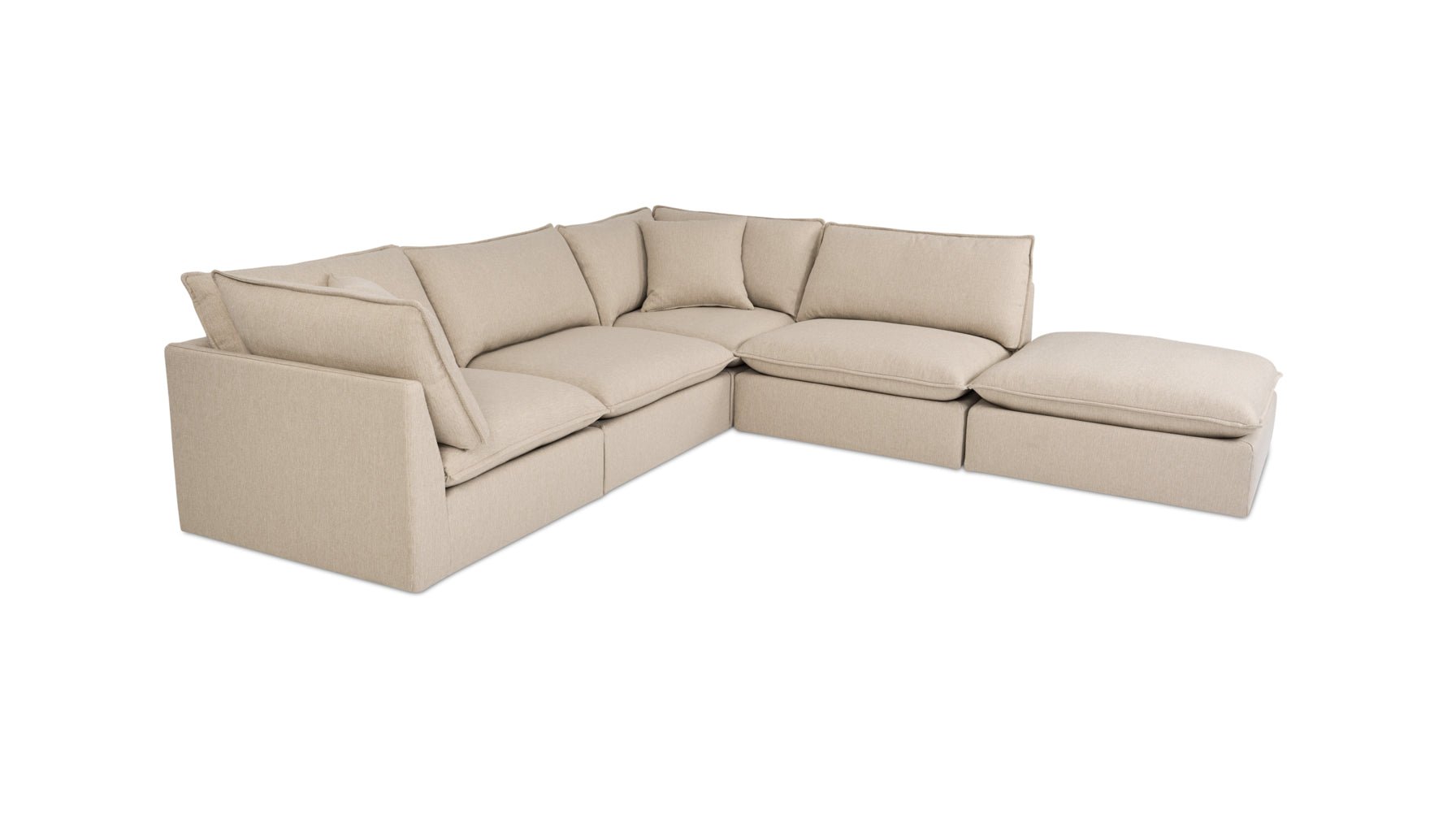 Chill Time 5-Piece Modular Sectional, Biscuit - Image 8