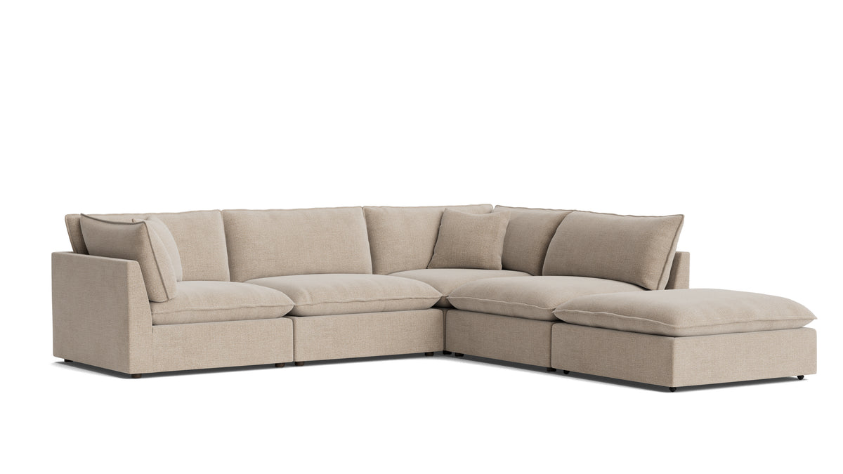 Chill Time 5-Piece Modular Sectional, Champagne