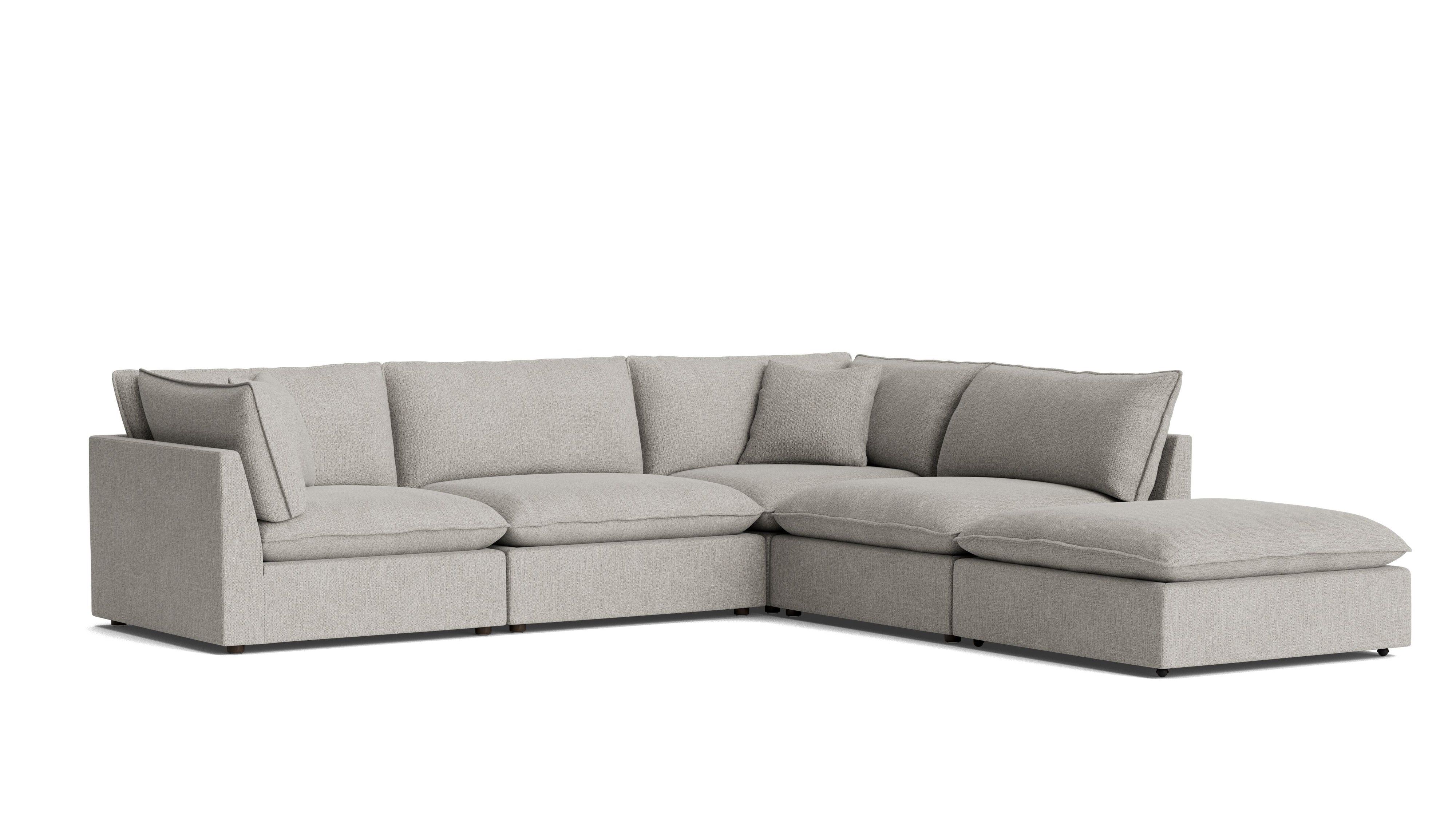 Chill Time 5 - Piece Modular Sectional, Heather - Sundays Company CanadaSEC-YJ-051-065