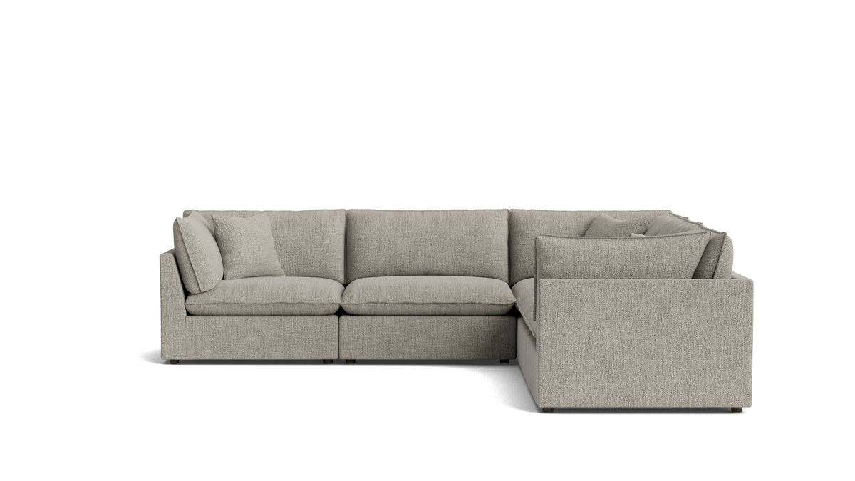Chill Time 5-Piece Modular Sectional Closed, Oatmeal_image