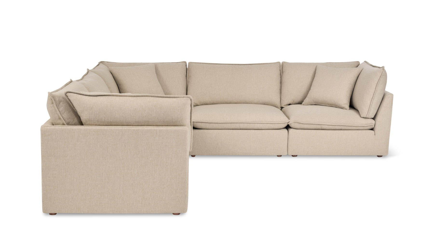 Chill Time 5-Piece Modular Sectional Closed, Biscuit_image