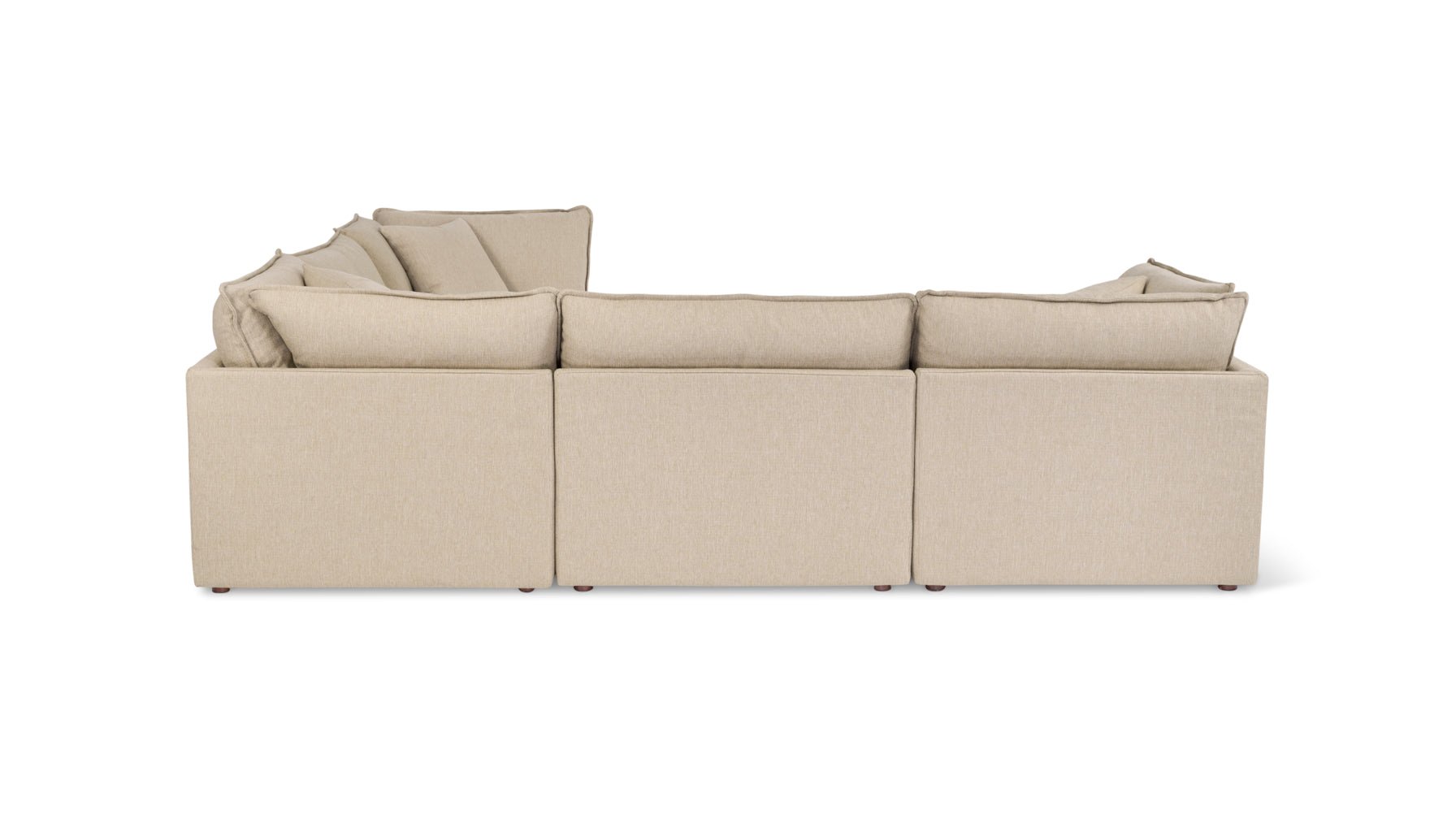 Chill Time 5-Piece Modular Sectional Closed, Biscuit - Image 8