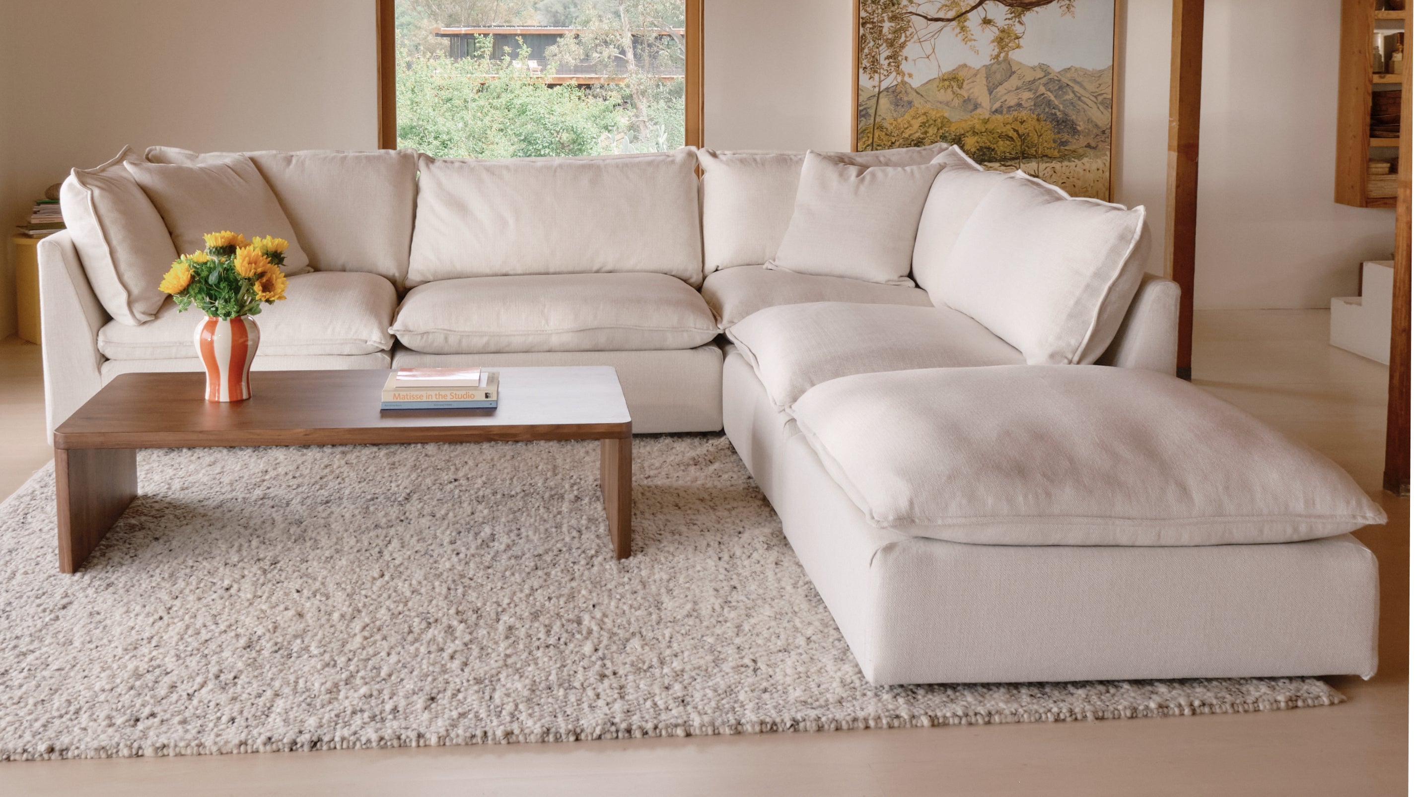 Chill Time 5-Piece Modular Sectional Closed, Birch