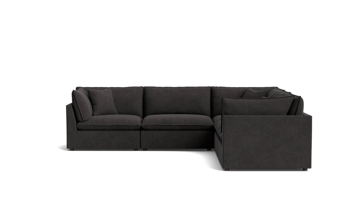 Chill Time 5-Piece Modular Sectional Closed, Dark Shadow