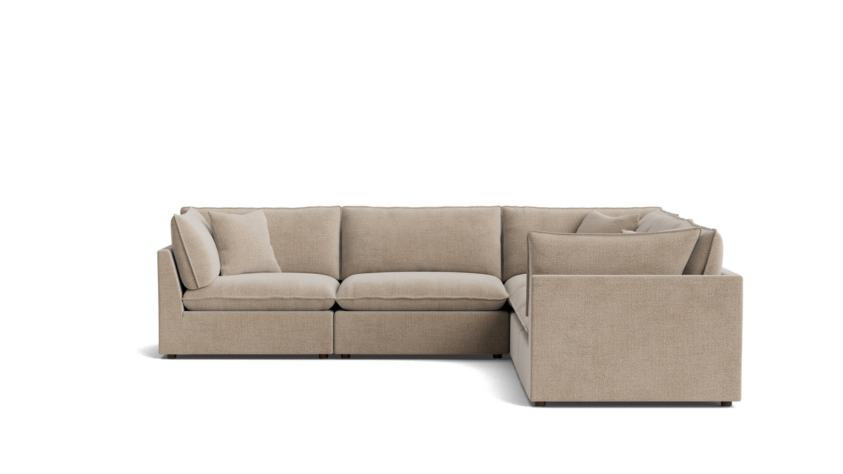 Chill Time 5-Piece Modular Sectional Closed, Champagne_image