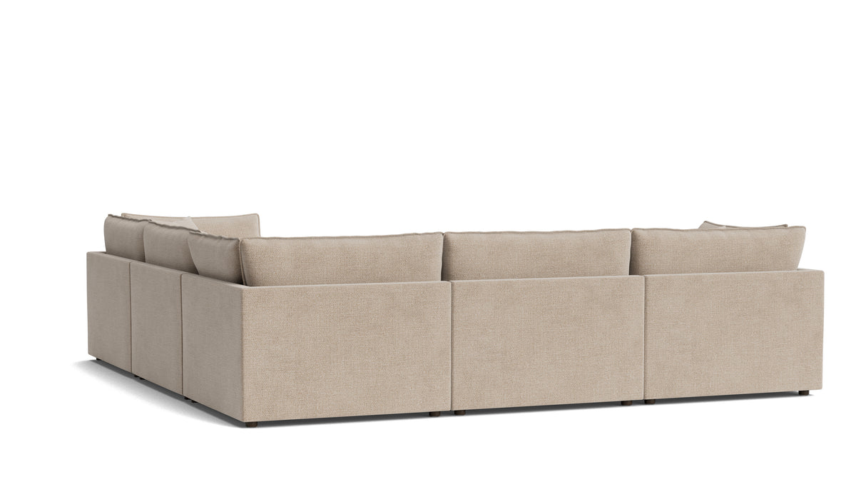 Chill Time 5-Piece Modular Sectional Closed, Champagne