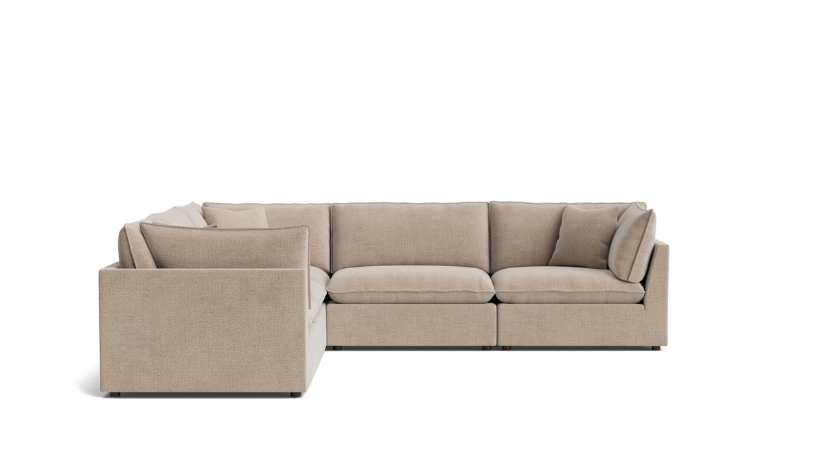Chill Time 5-Piece Modular Sectional Closed, Champagne