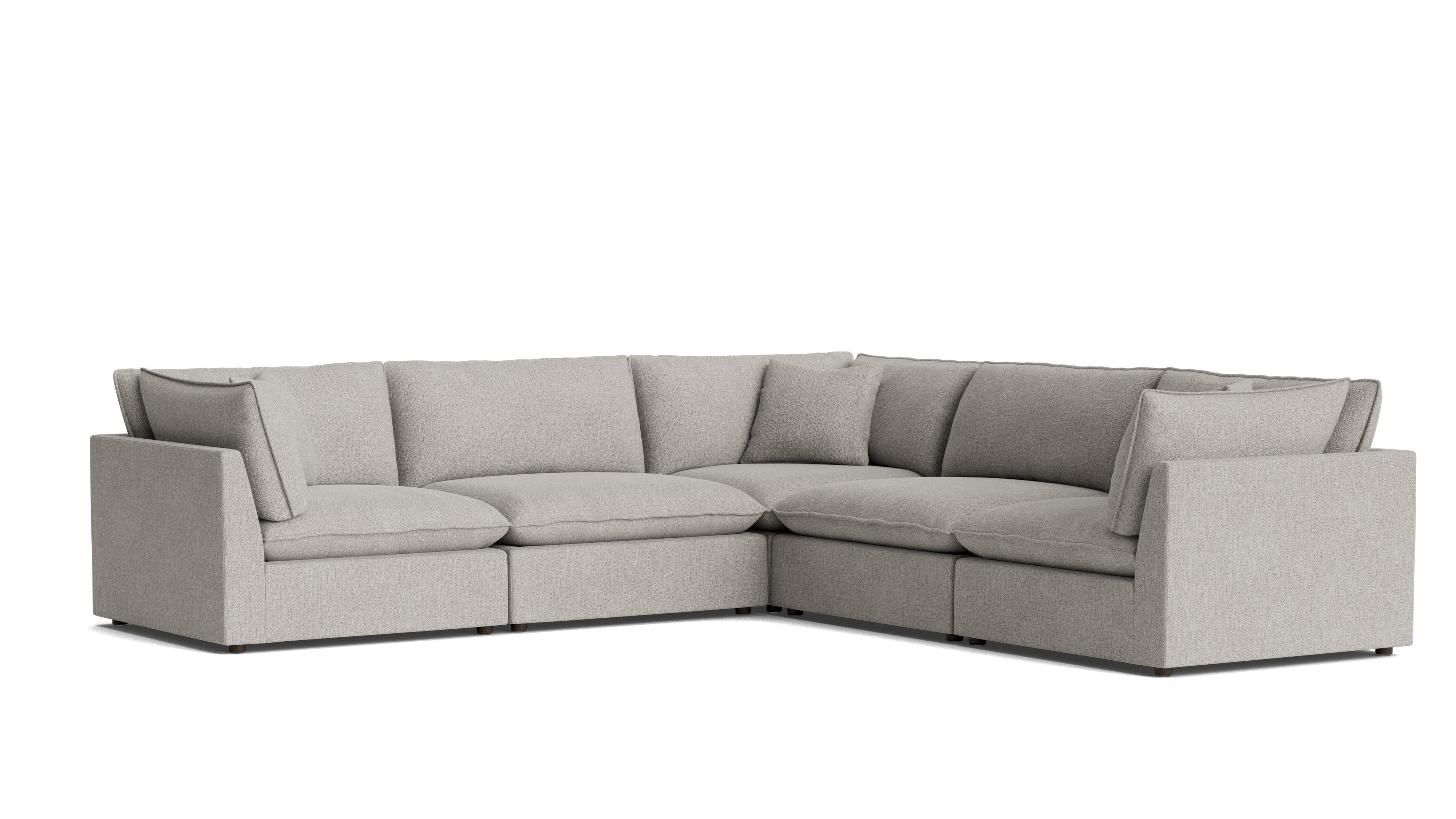 Chill Time 5 - Piece Modular Sectional Closed, Heather - Sundays Company CanadaSEC-YJ-052-065